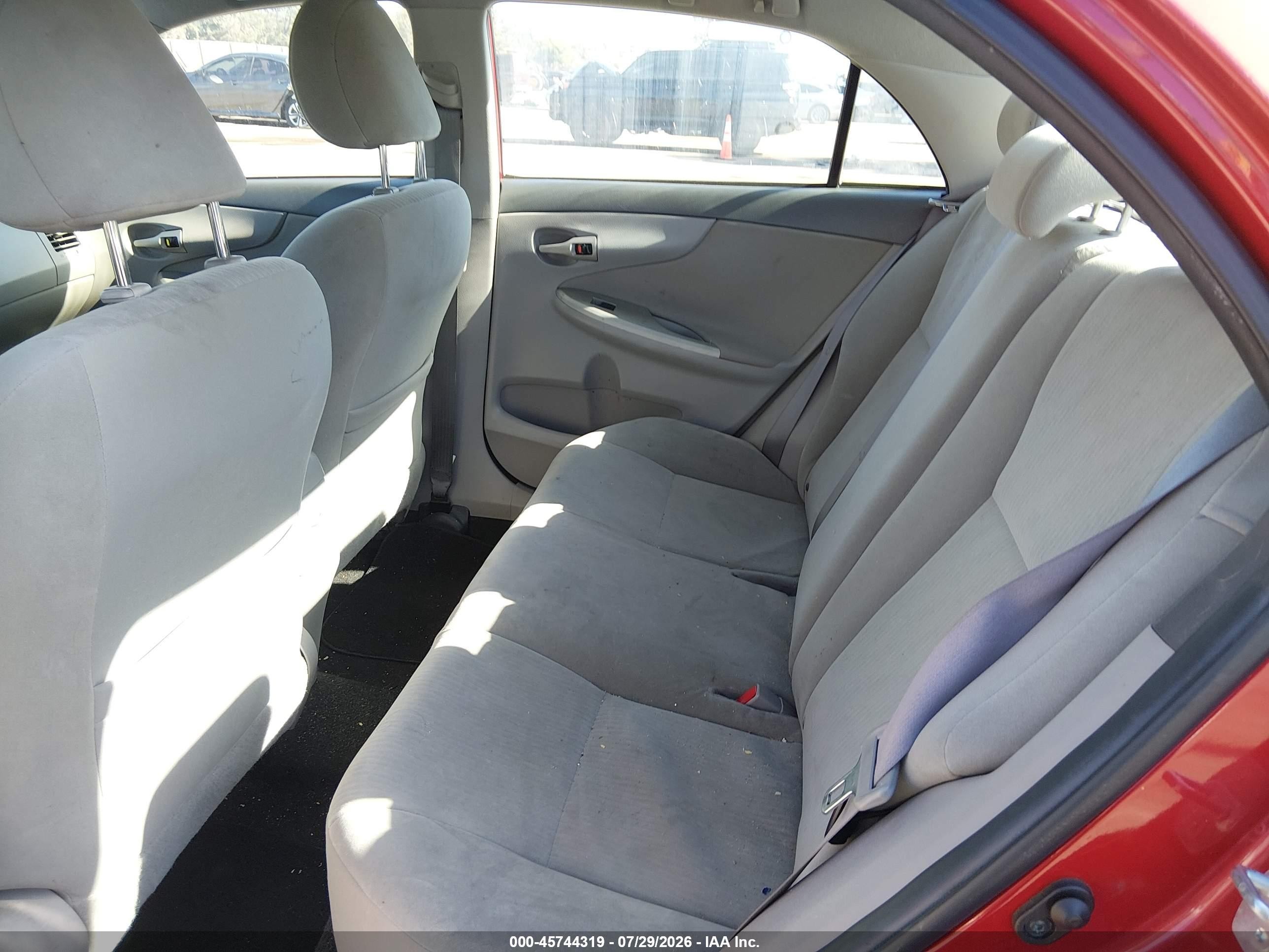 2010 Toyota Corolla Le Burgundy vin: 2T1BU4EE3AC518605