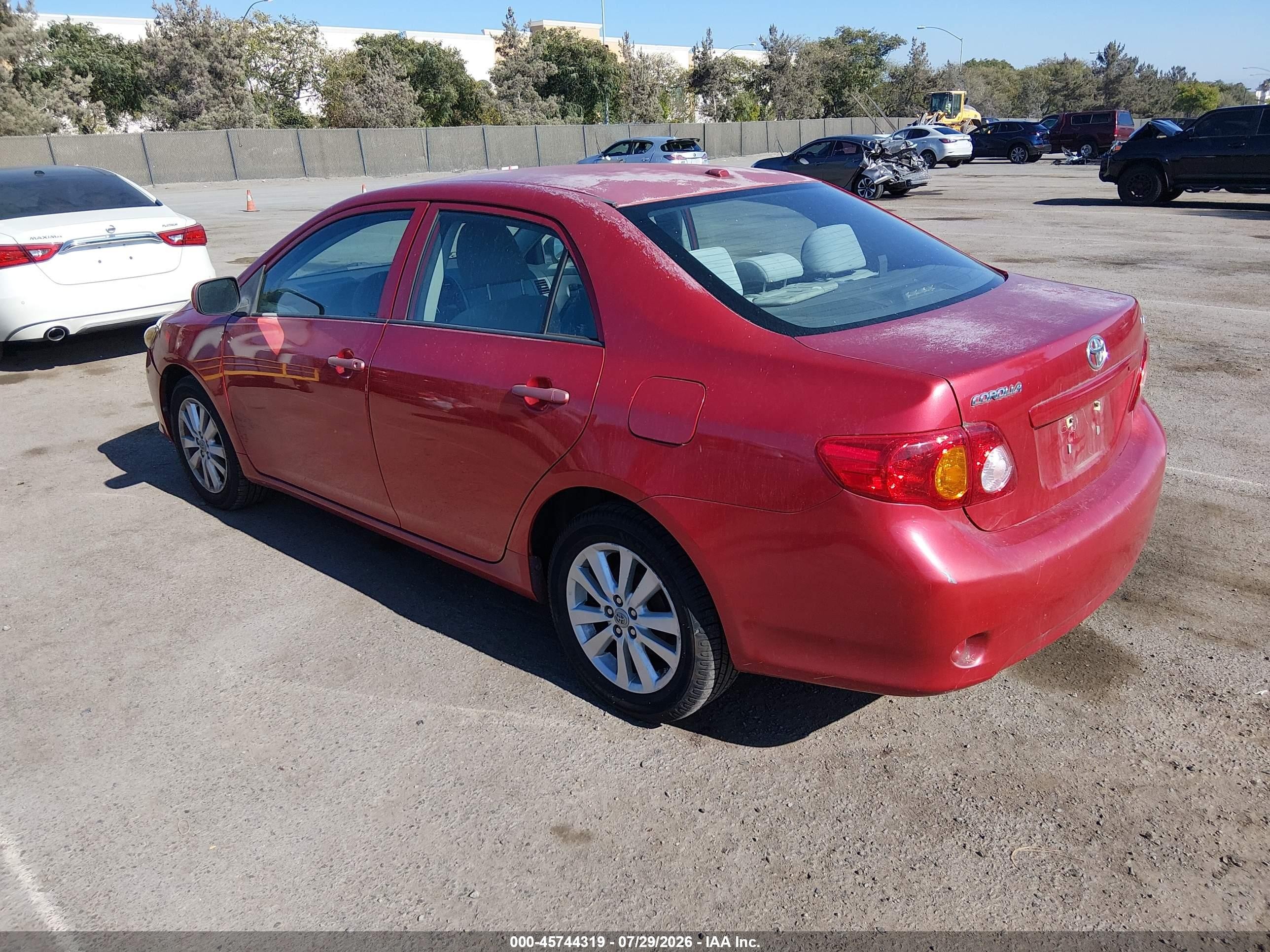 2010 Toyota Corolla Le Burgundy vin: 2T1BU4EE3AC518605