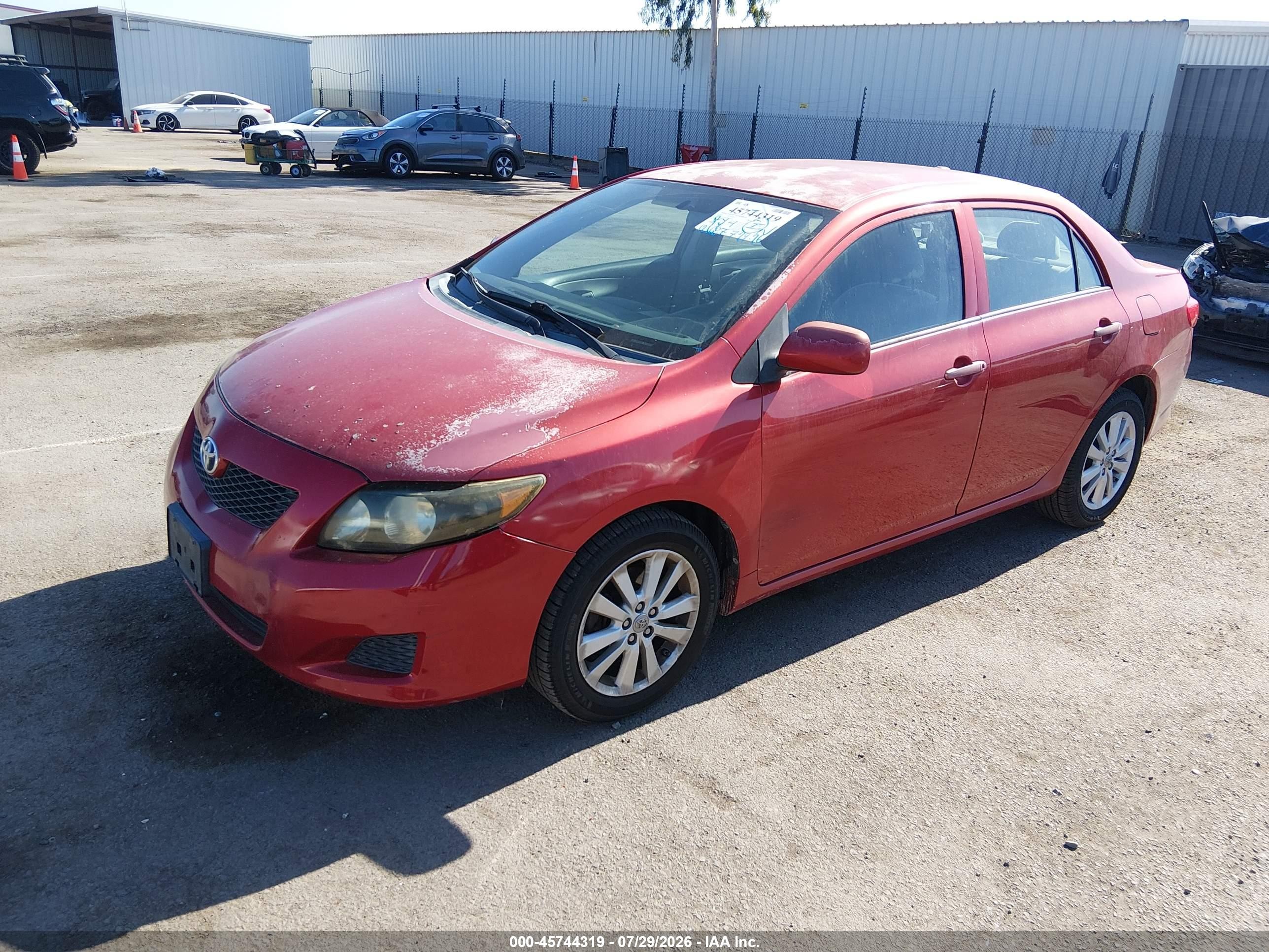 2010 Toyota Corolla Le Burgundy vin: 2T1BU4EE3AC518605