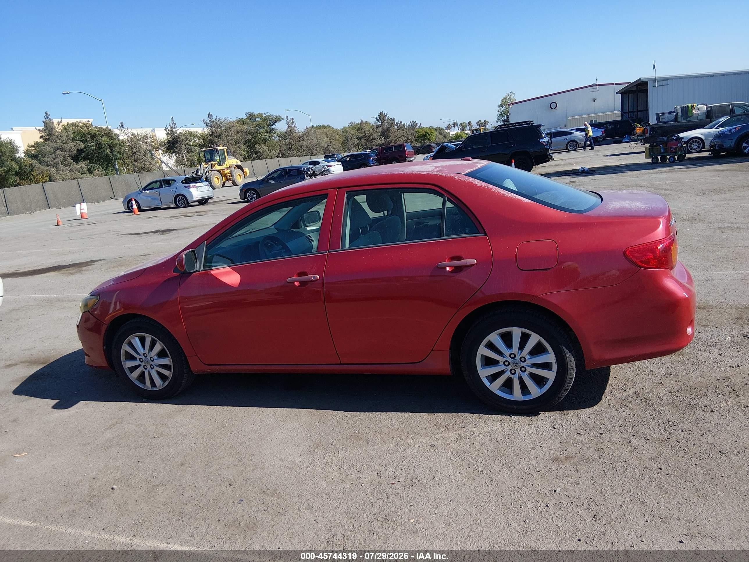 2010 Toyota Corolla Le Burgundy vin: 2T1BU4EE3AC518605