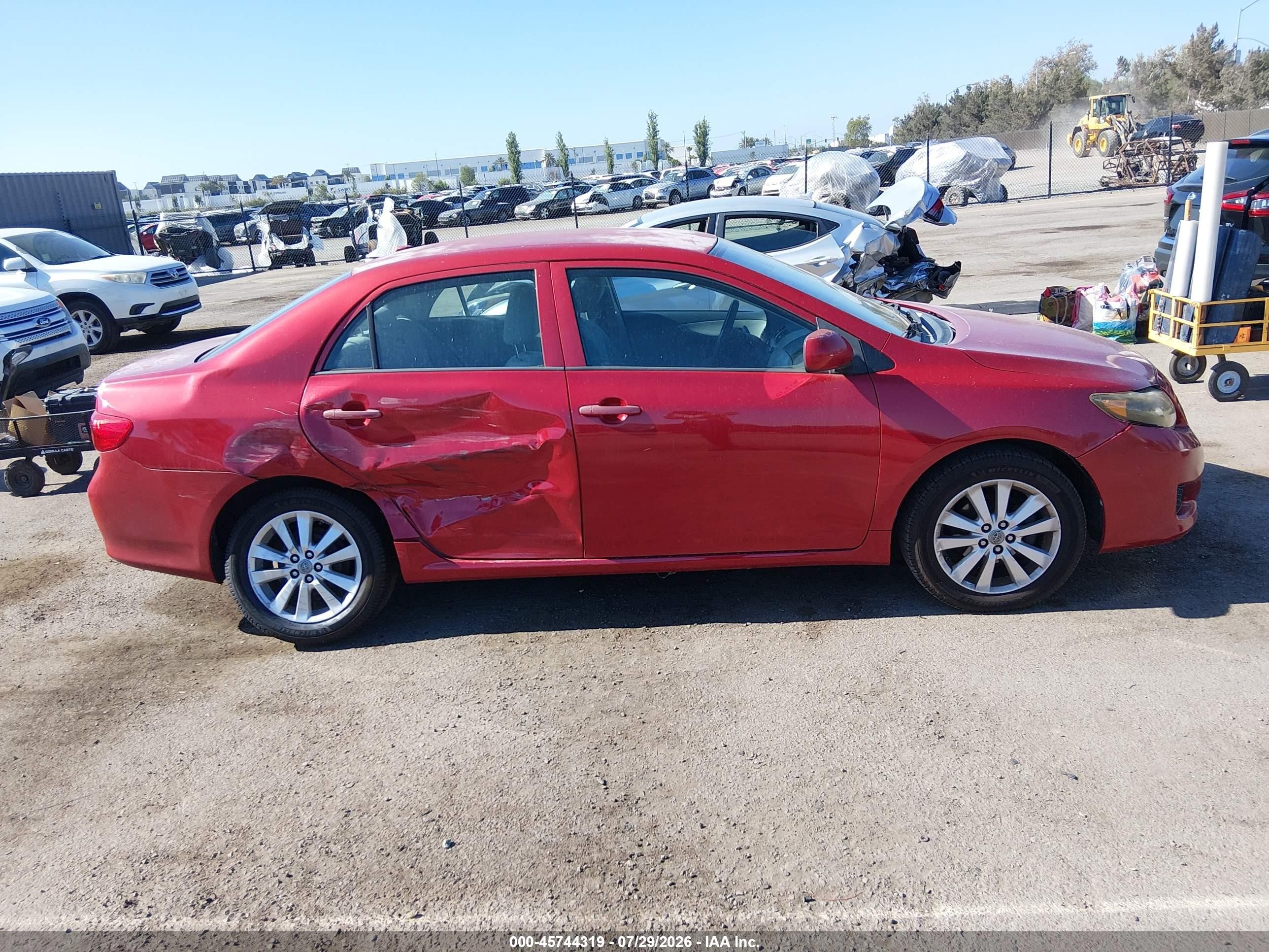 2010 Toyota Corolla Le Burgundy vin: 2T1BU4EE3AC518605