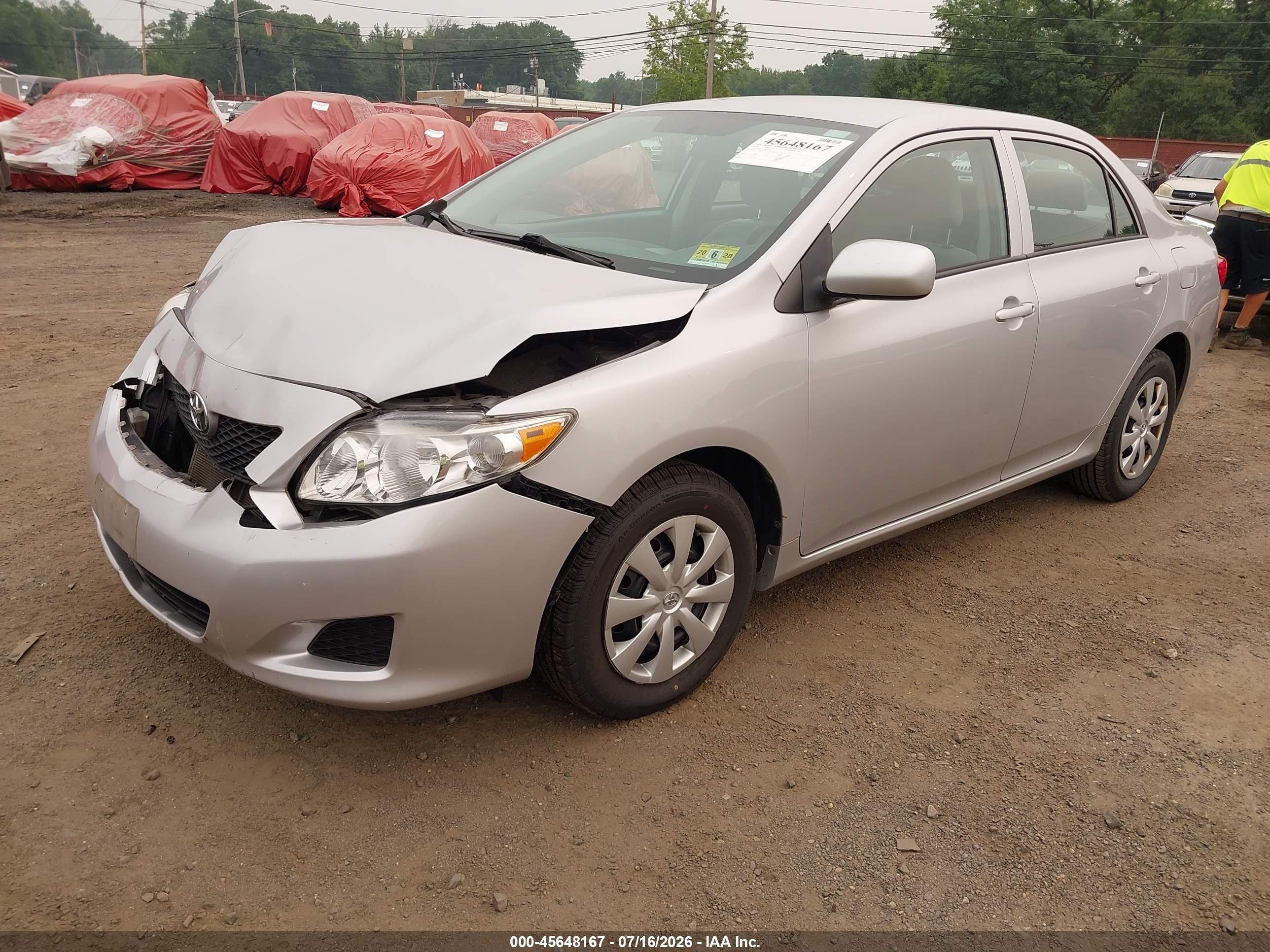 2010 Toyota Corolla Le Silver vin: 2T1BU4EE3AC522363