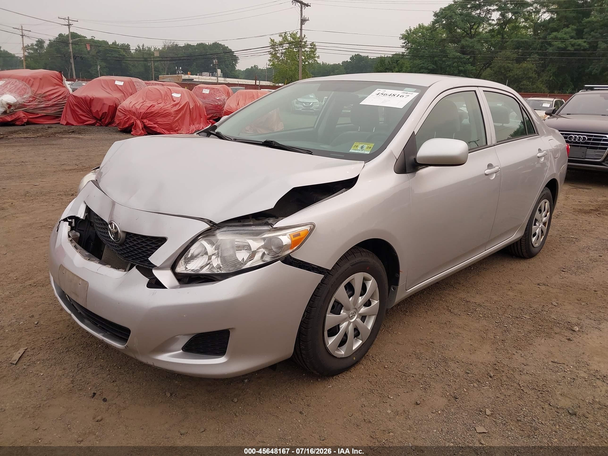 2010 Toyota Corolla Le Silver vin: 2T1BU4EE3AC522363