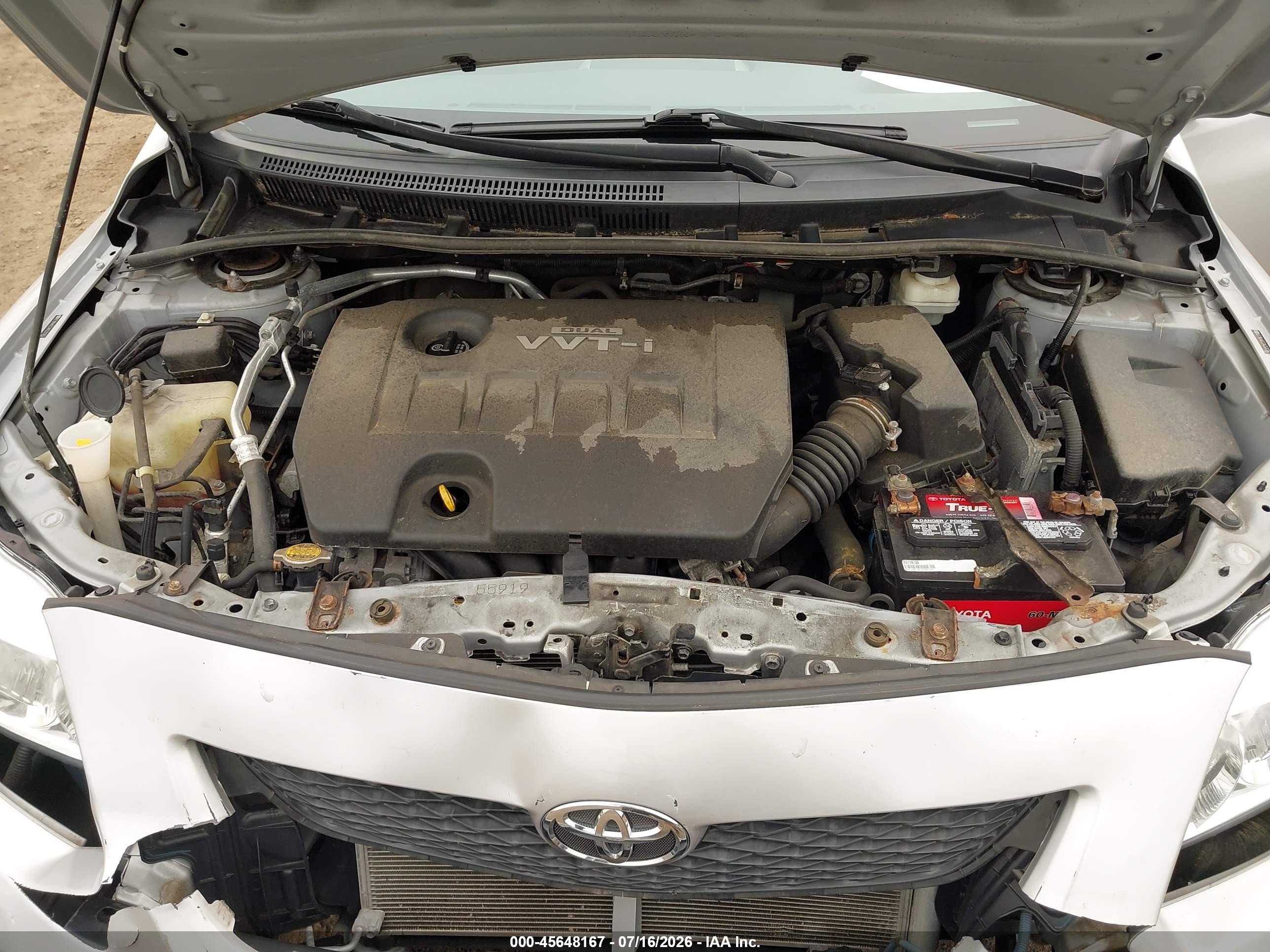 2010 Toyota Corolla Le Silver vin: 2T1BU4EE3AC522363