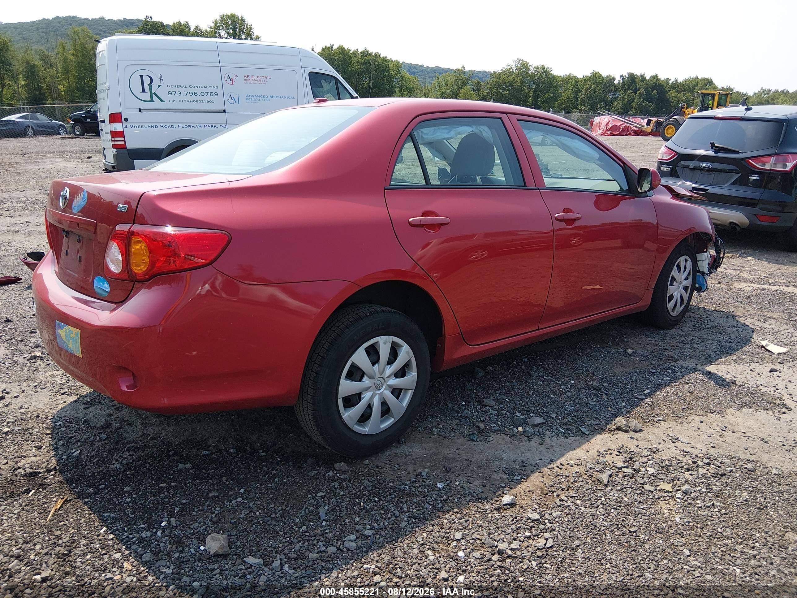 2010 Toyota Corolla Le Красный vin: 2T1BU4EE3AC533332
