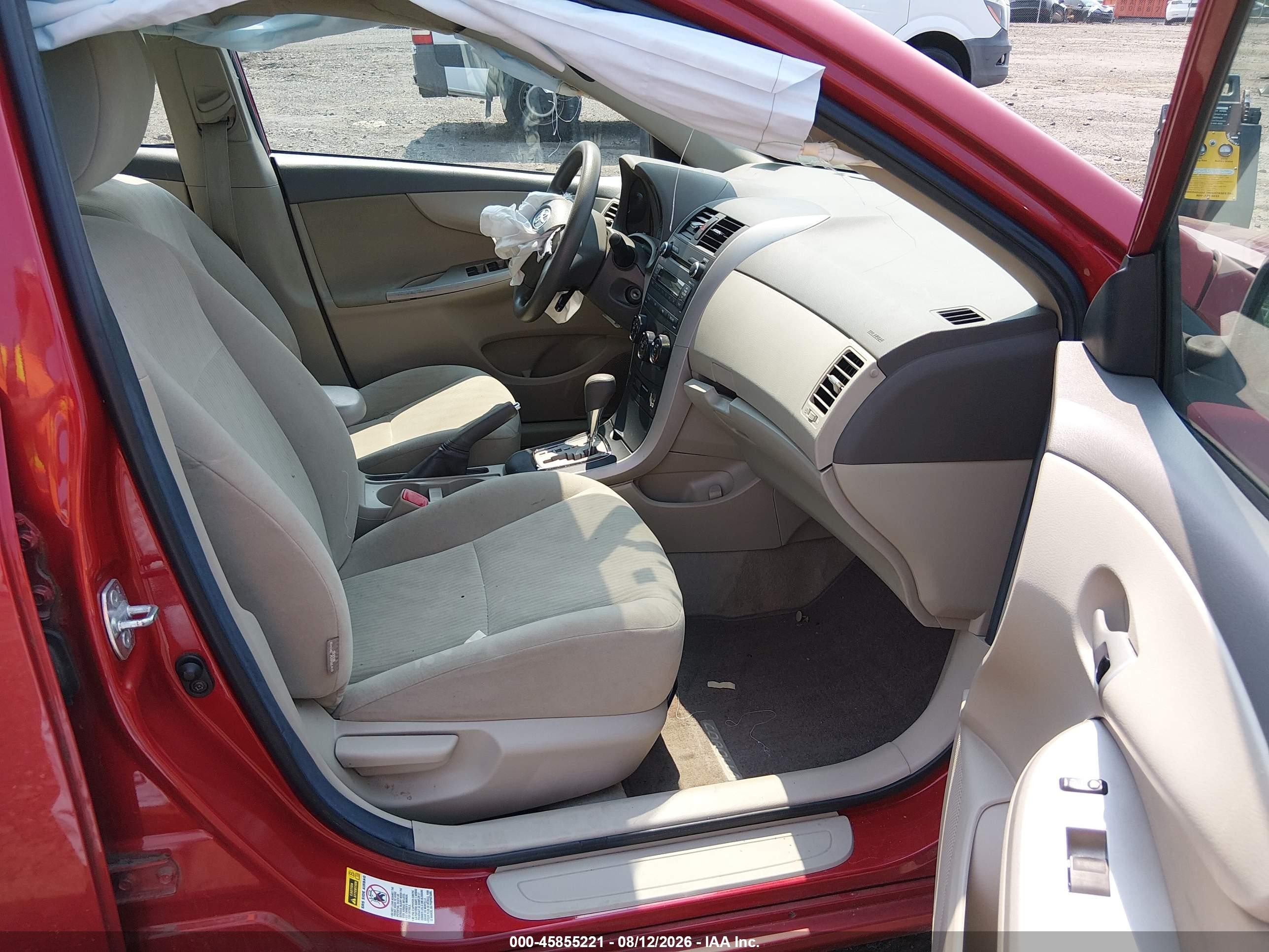 2010 Toyota Corolla Le Красный vin: 2T1BU4EE3AC533332