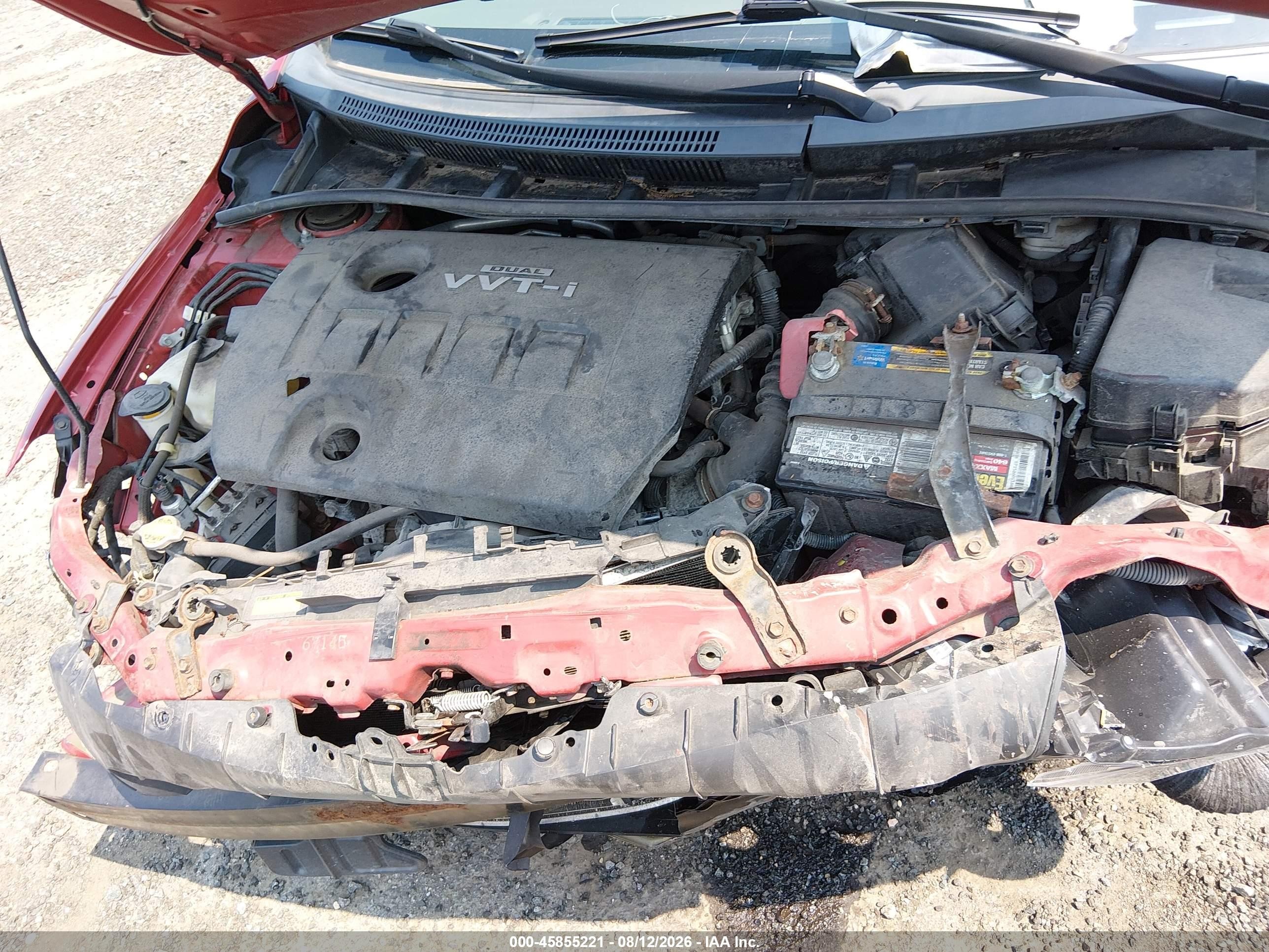 2010 Toyota Corolla Le Красный vin: 2T1BU4EE3AC533332