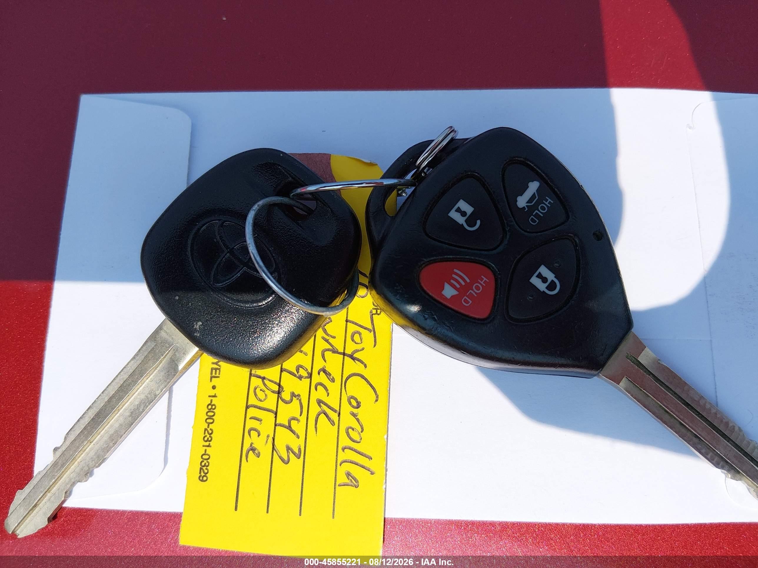 2010 Toyota Corolla Le Красный vin: 2T1BU4EE3AC533332