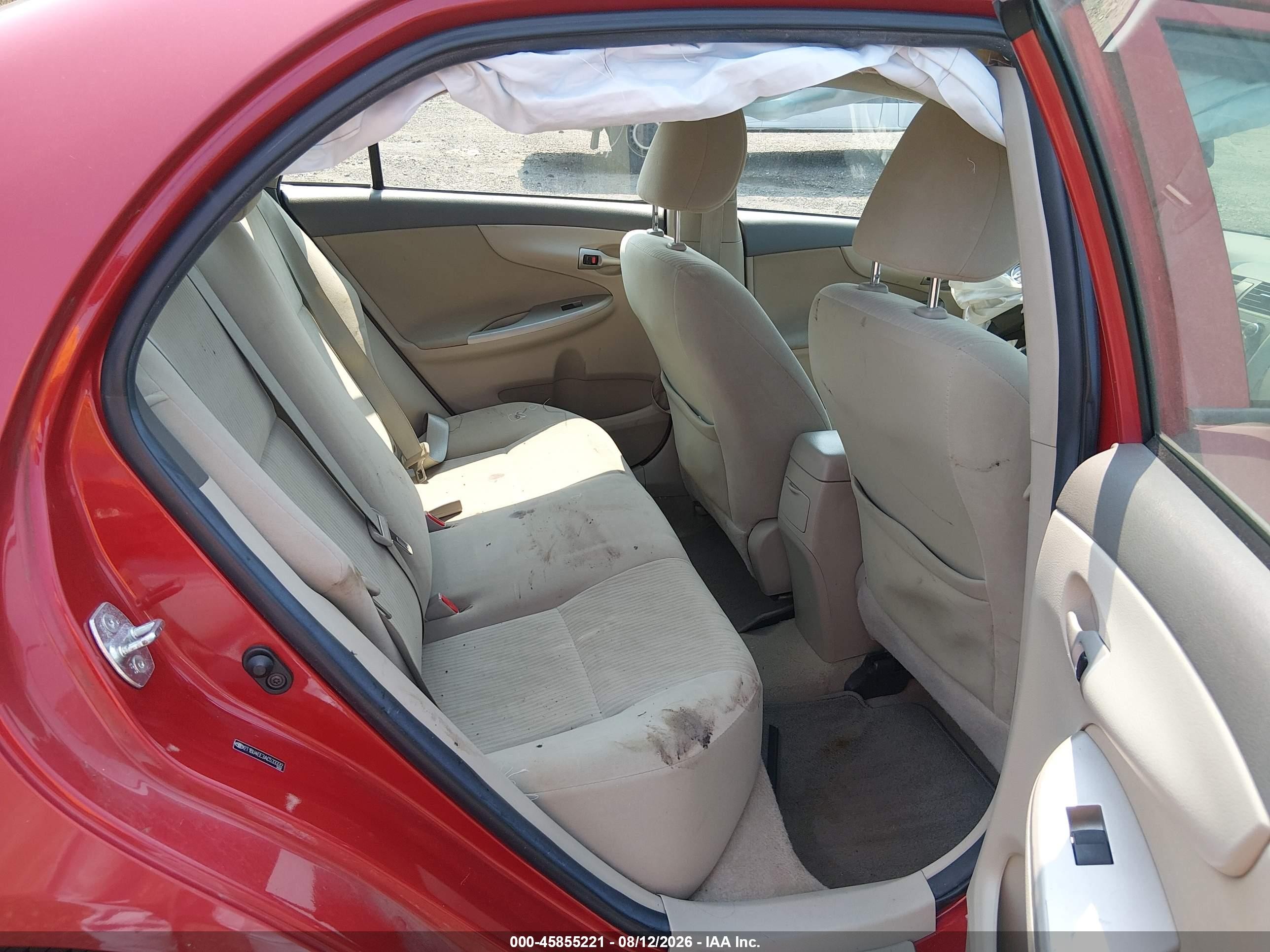 2010 Toyota Corolla Le Красный vin: 2T1BU4EE3AC533332