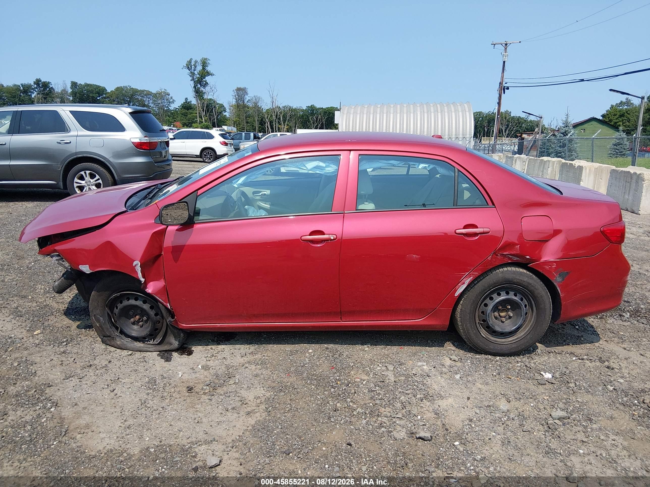 2010 Toyota Corolla Le Красный vin: 2T1BU4EE3AC533332