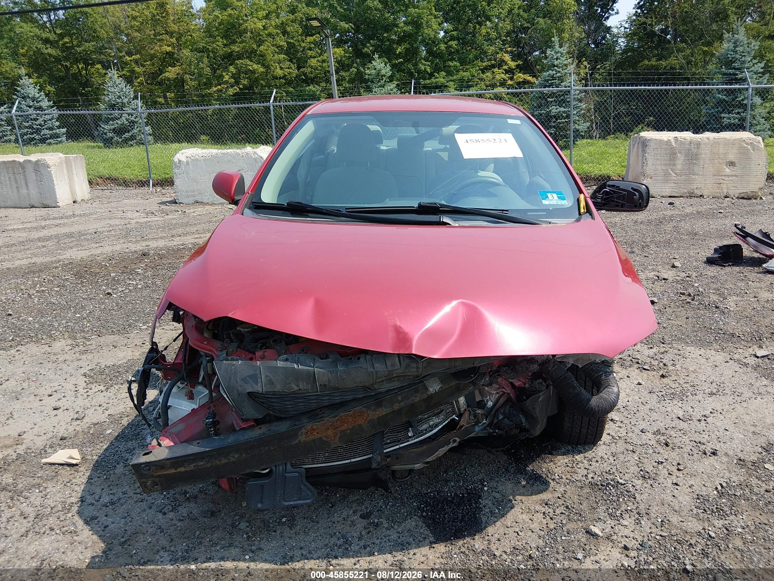 2010 Toyota Corolla Le Красный vin: 2T1BU4EE3AC533332