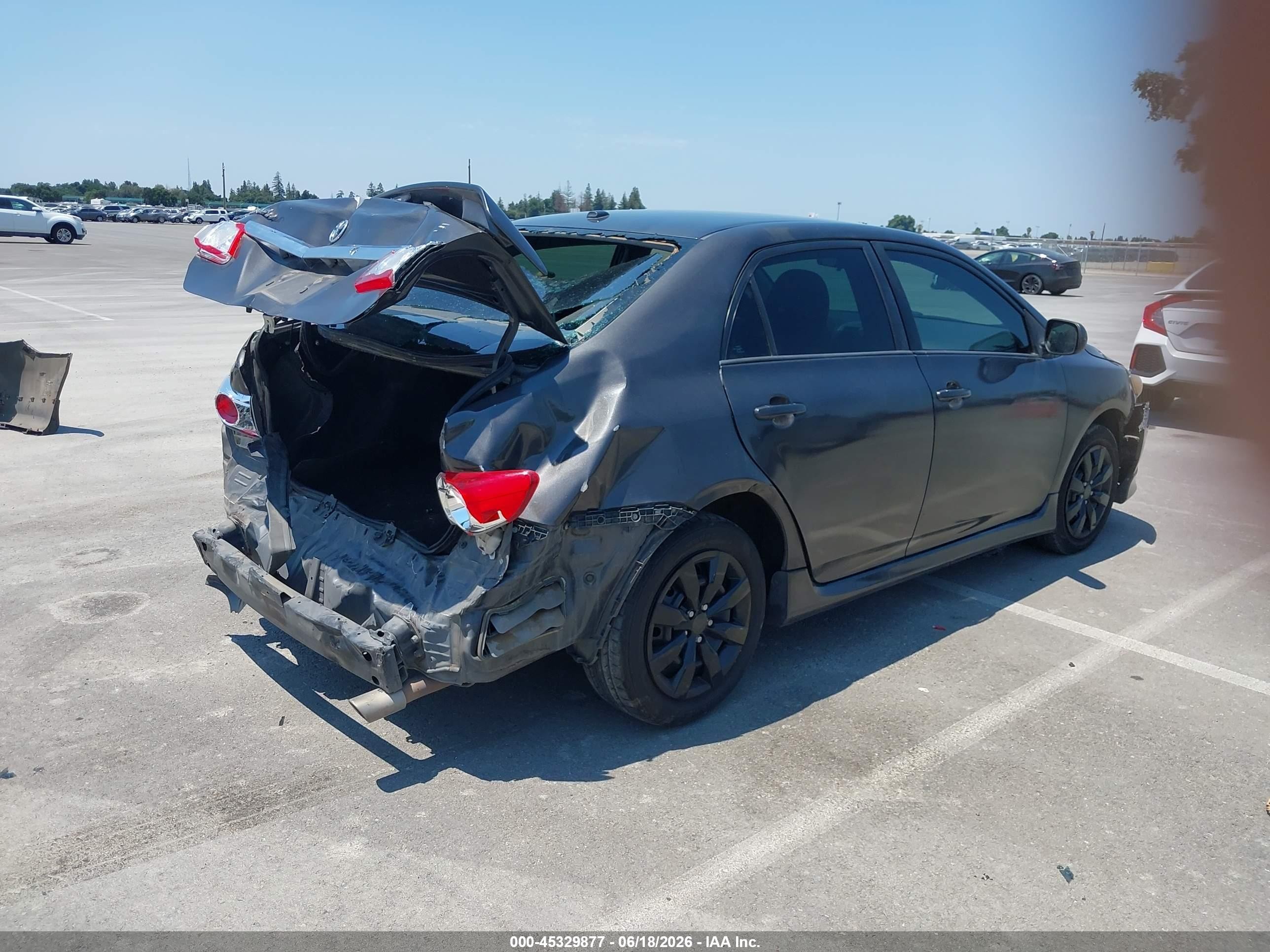 2011 Toyota Corolla S Gray vin: 2T1BU4EE3BC536877