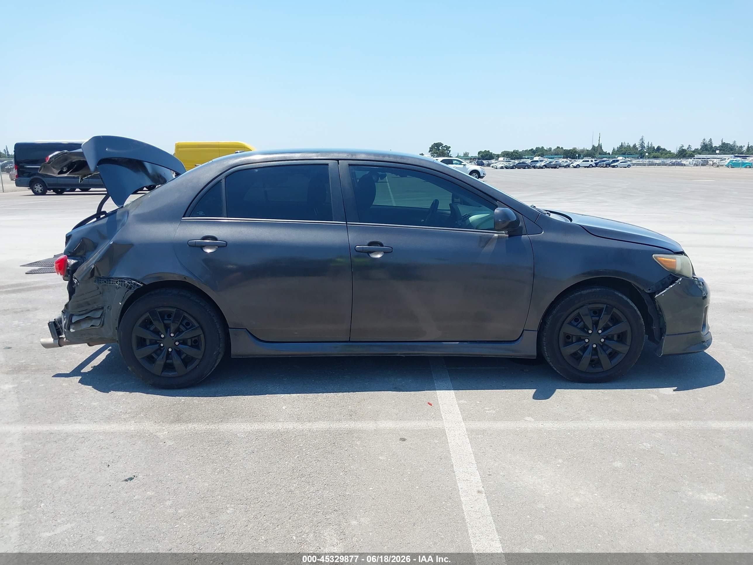 2011 Toyota Corolla S Gray vin: 2T1BU4EE3BC536877
