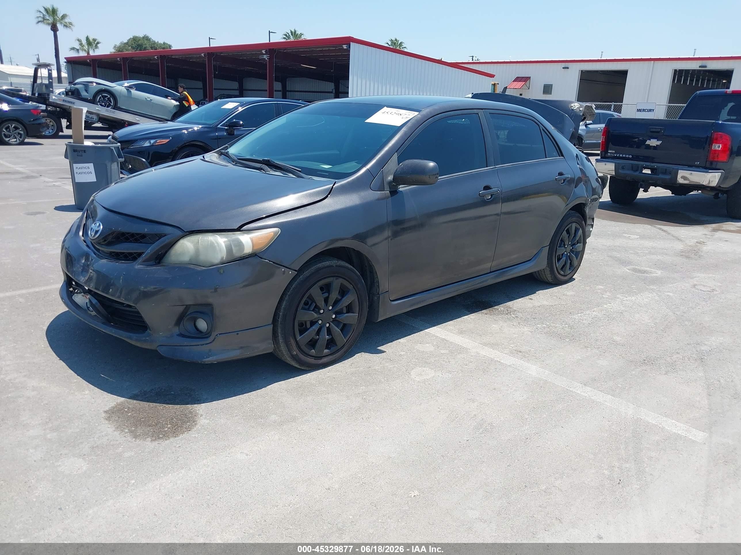 2011 Toyota Corolla S Gray vin: 2T1BU4EE3BC536877