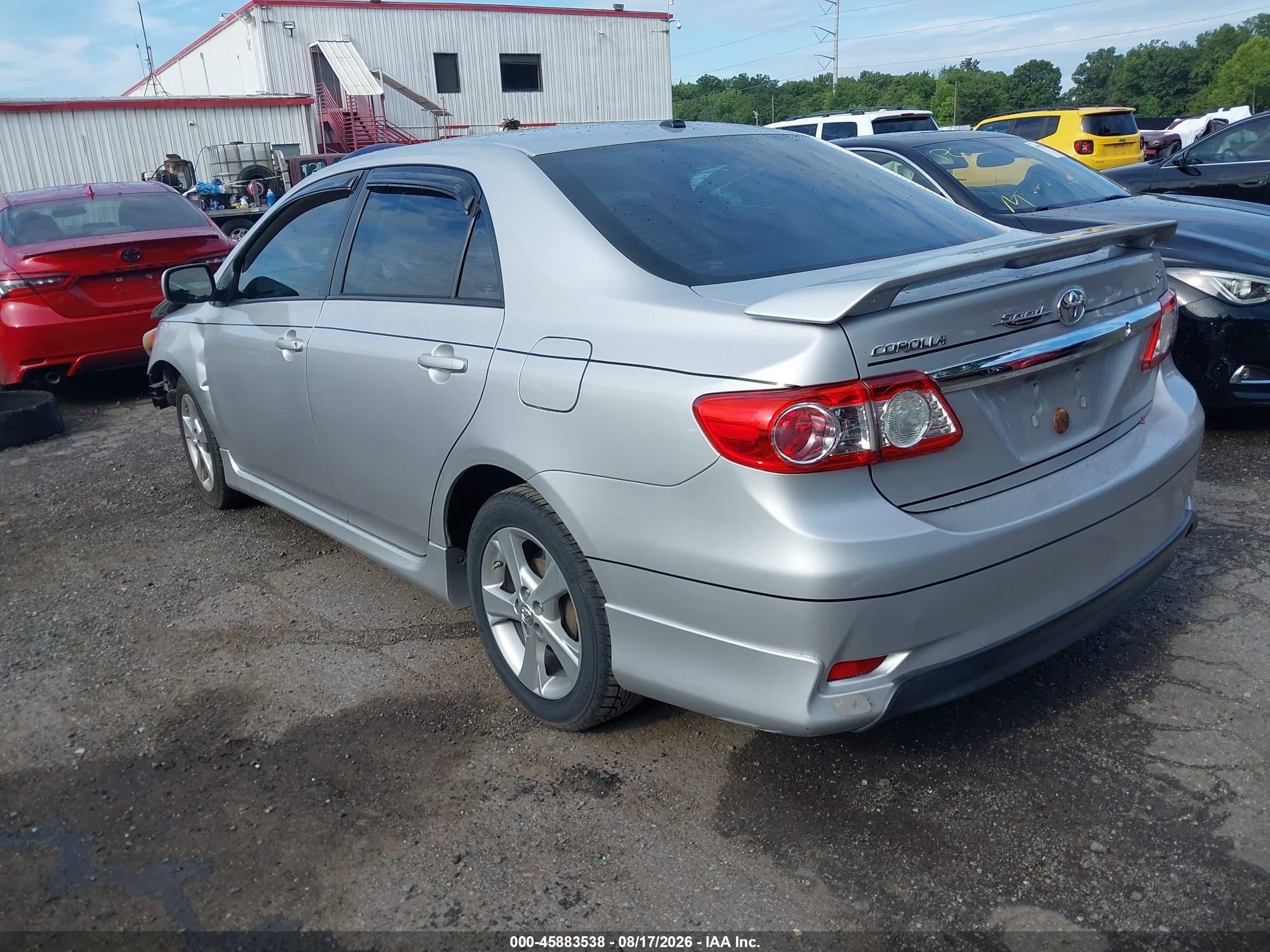 2011 Toyota Corolla S/le Серый vin: 2T1BU4EE3BC552254