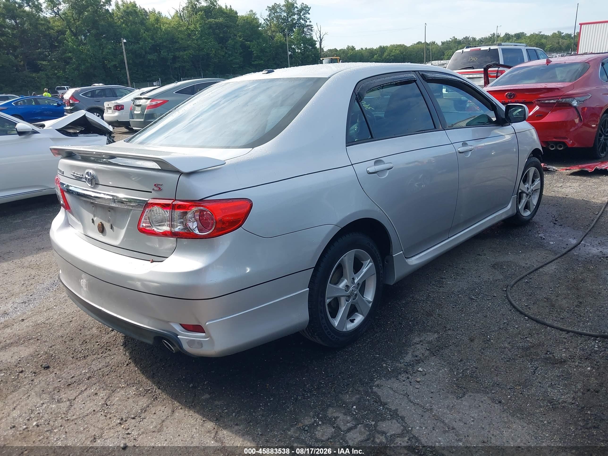 2011 Toyota Corolla S/le Серый vin: 2T1BU4EE3BC552254