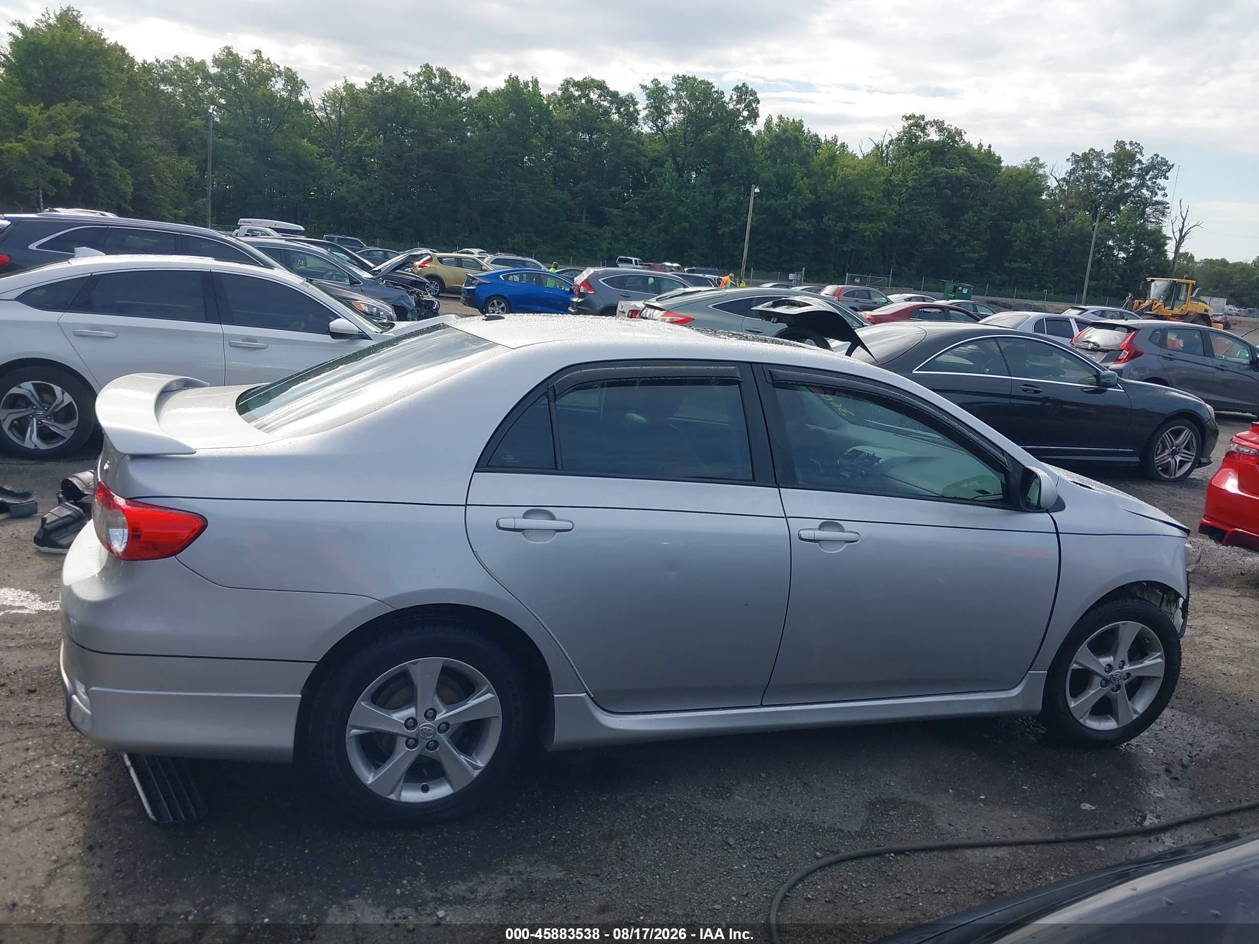 2011 Toyota Corolla S/le Серый vin: 2T1BU4EE3BC552254