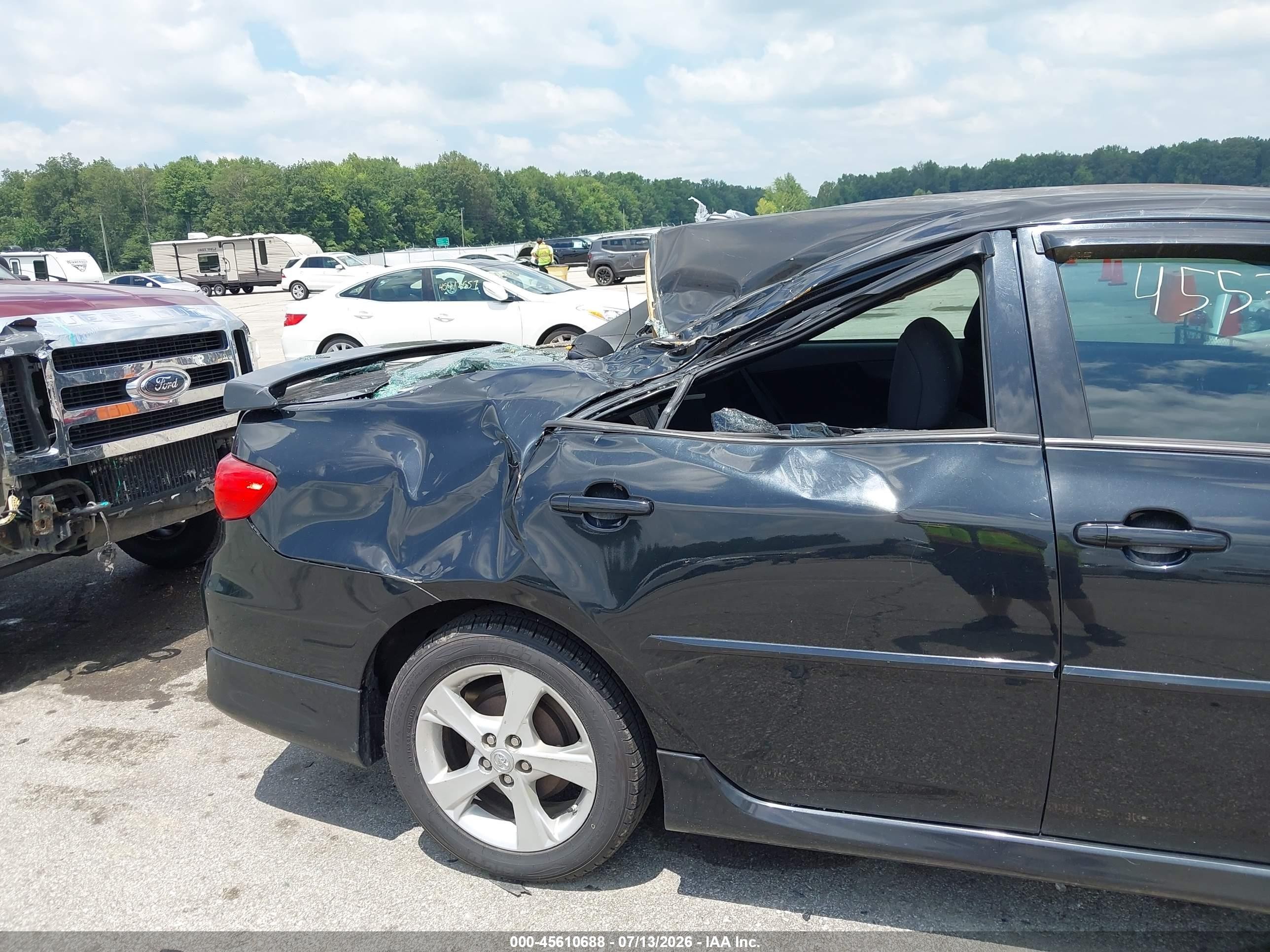2011 Toyota Corolla S Black vin: 2T1BU4EE3BC589417