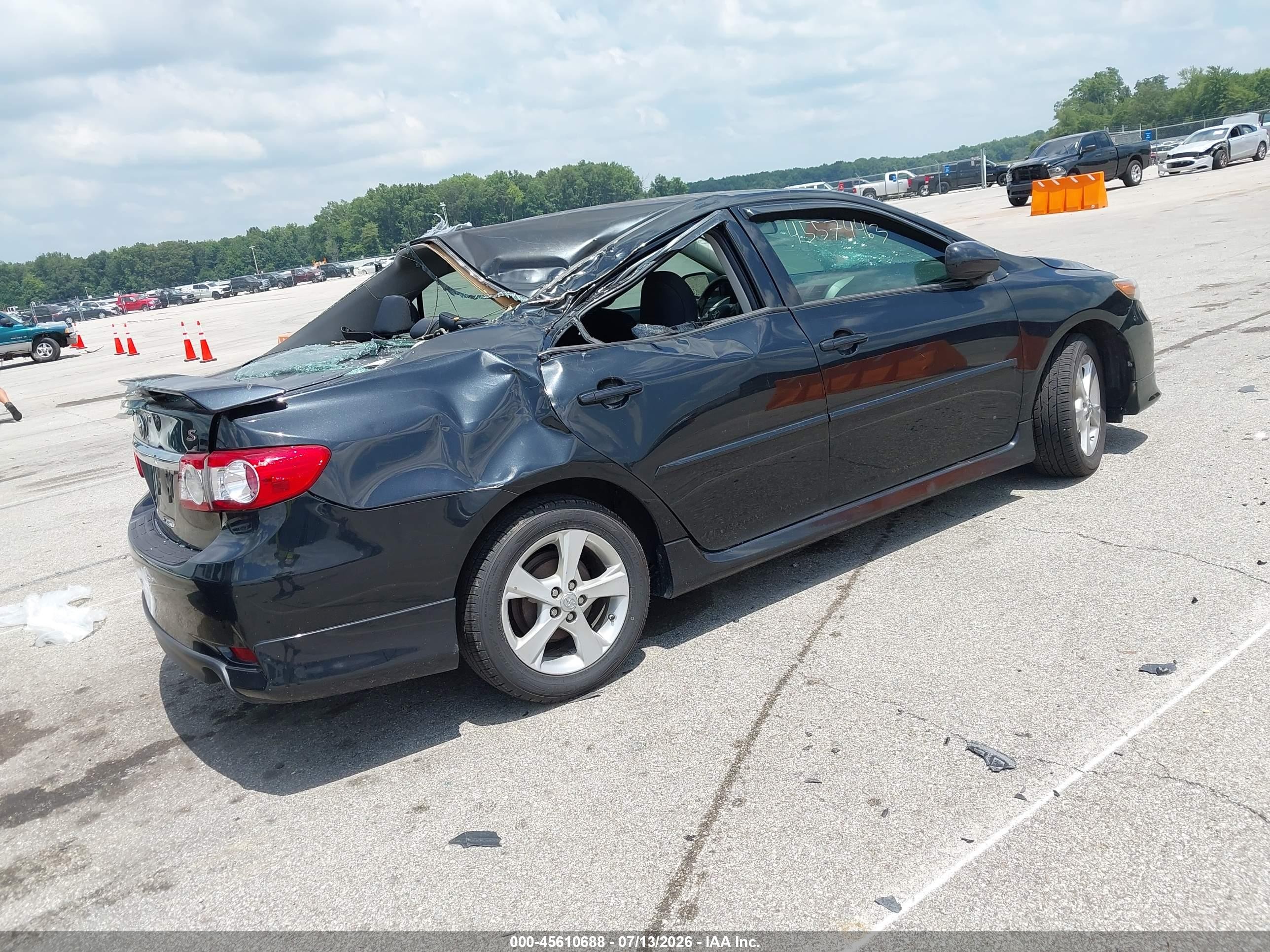 2011 Toyota Corolla S Black vin: 2T1BU4EE3BC589417