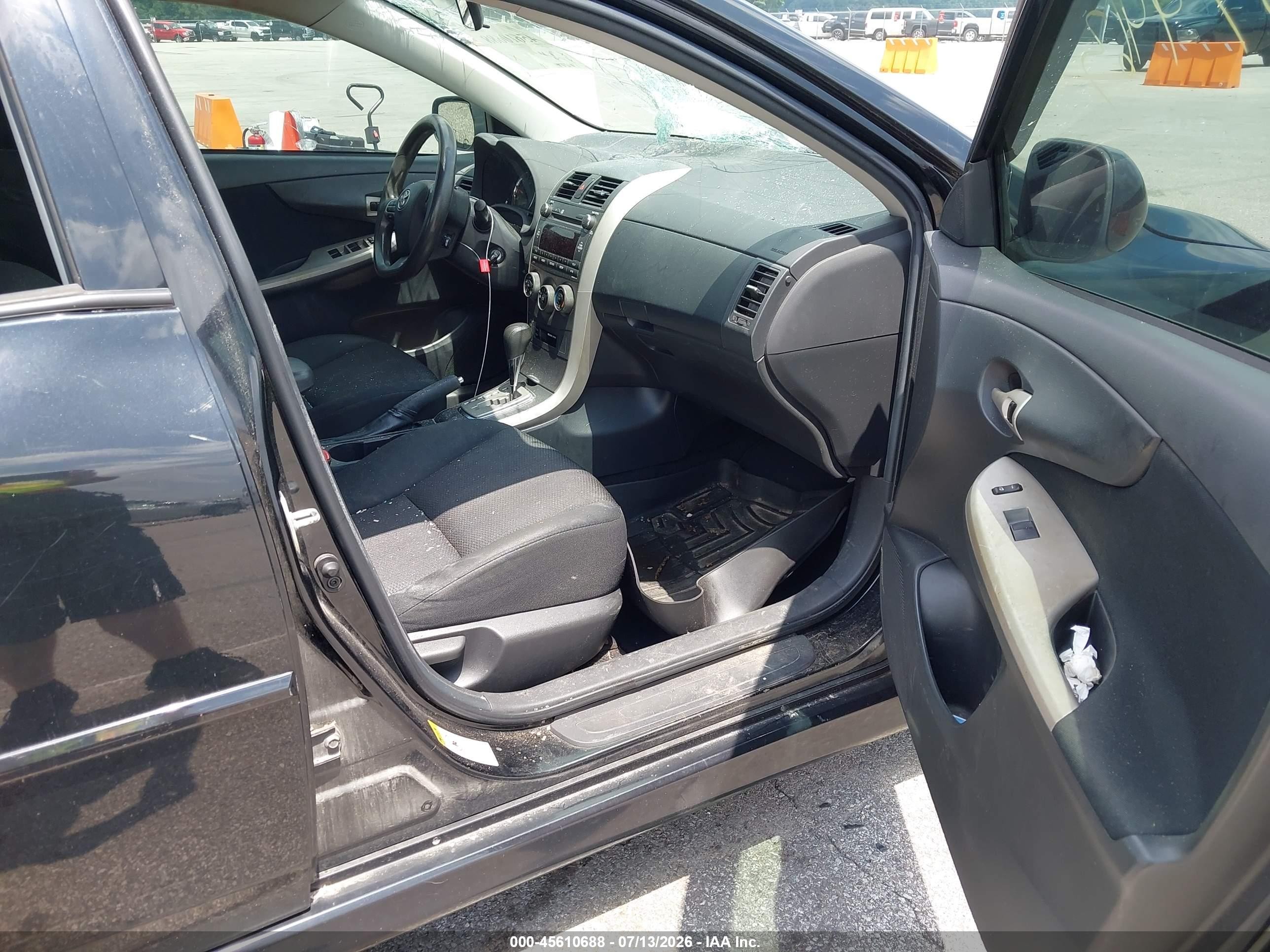 2011 Toyota Corolla S Black vin: 2T1BU4EE3BC589417