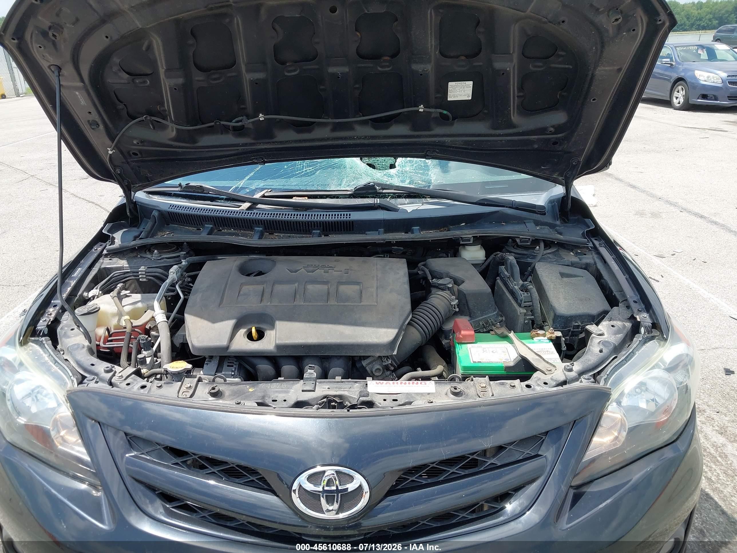 2011 Toyota Corolla S Black vin: 2T1BU4EE3BC589417