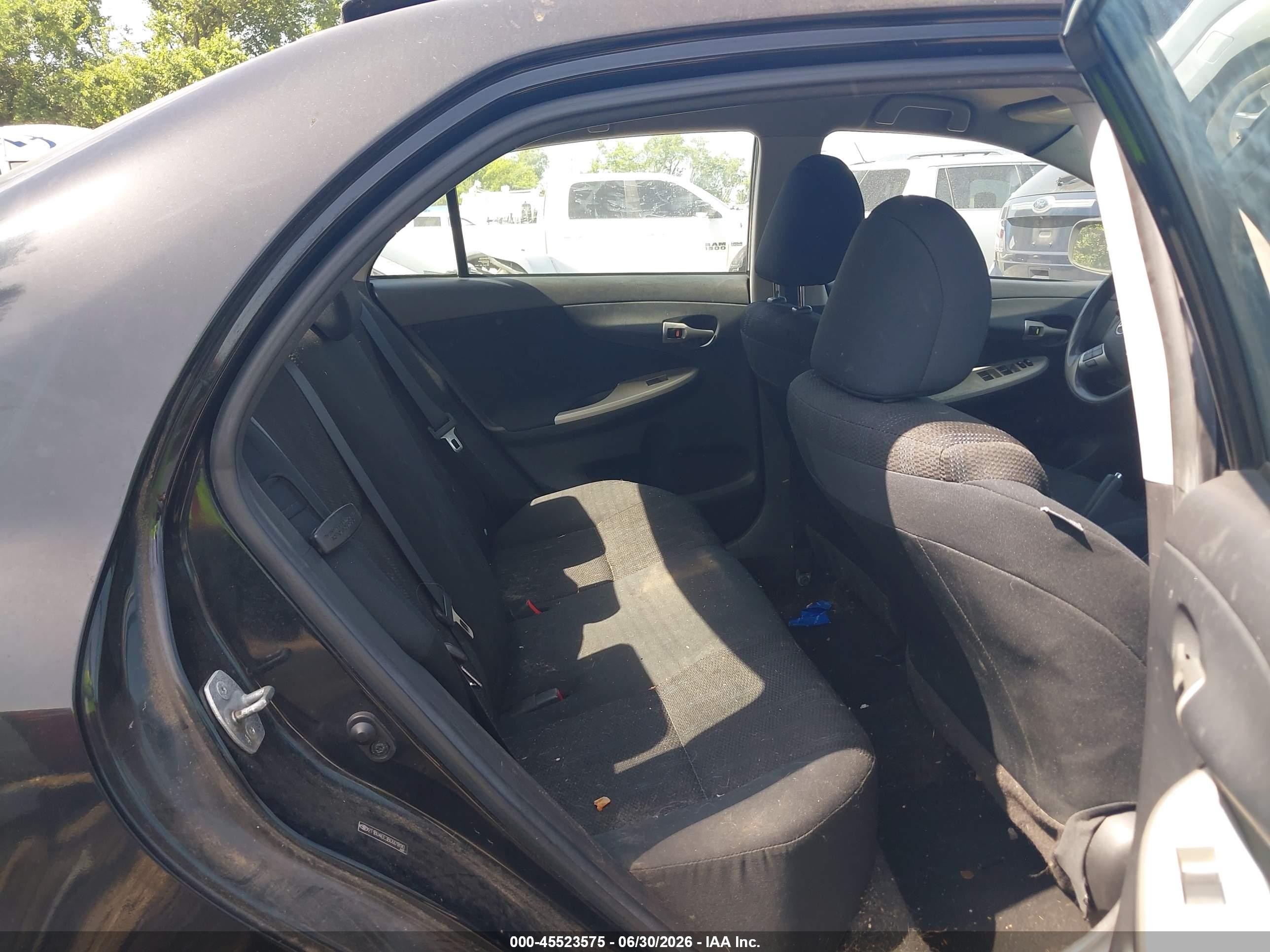 2011 Toyota Corolla S Black vin: 2T1BU4EE3BC601890