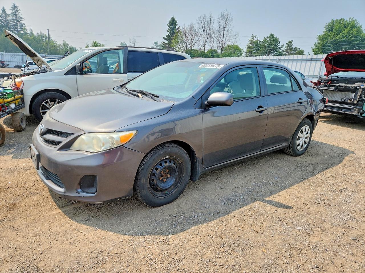 2011 Toyota Corolla Base Gray vin: 2T1BU4EE3BC607141