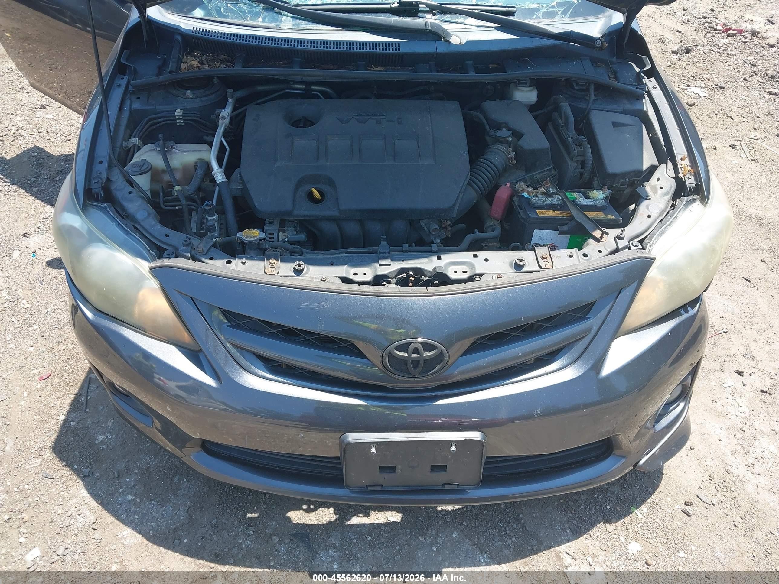 2011 Toyota Corolla S Серый vin: 2T1BU4EE3BC613487