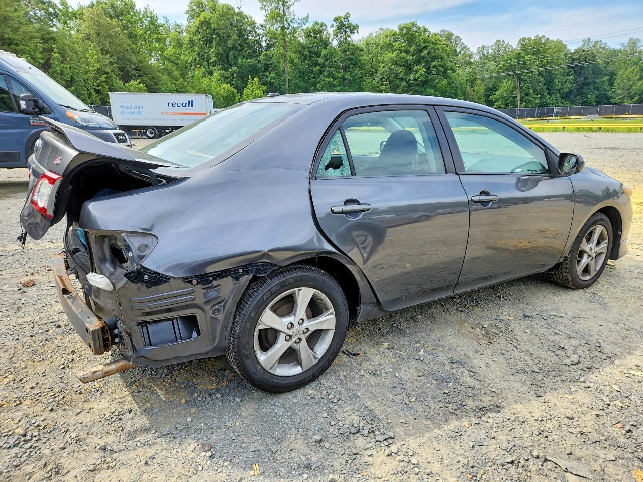 2011 Toyota Corolla S Gray vin: 2T1BU4EE3BC615479