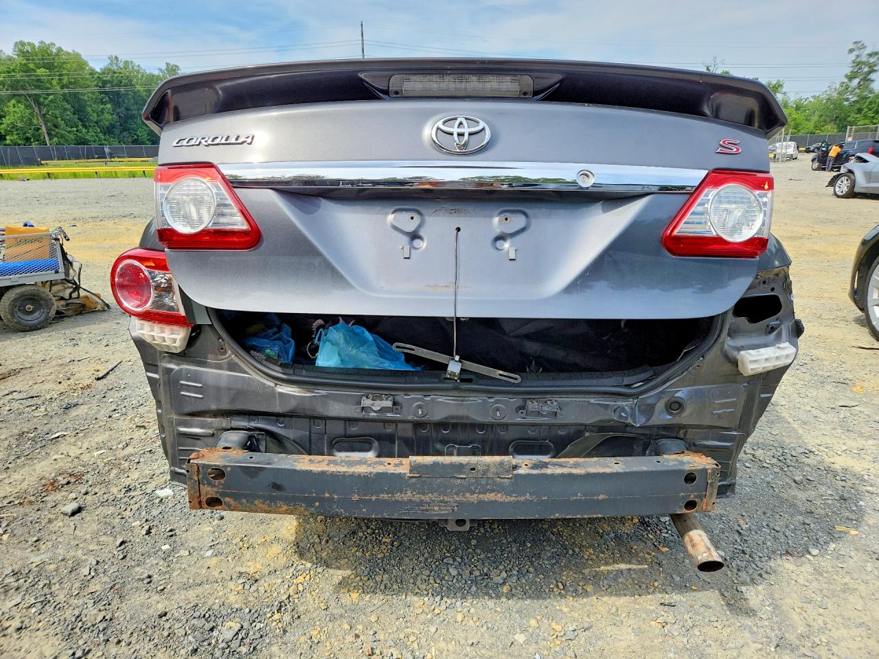 2011 Toyota Corolla S Gray vin: 2T1BU4EE3BC615479