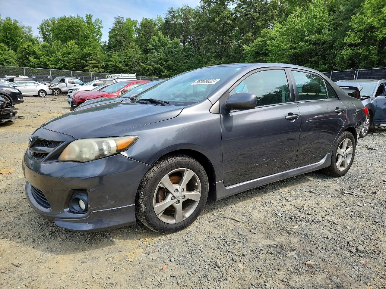 2011 Toyota Corolla S Gray vin: 2T1BU4EE3BC615479