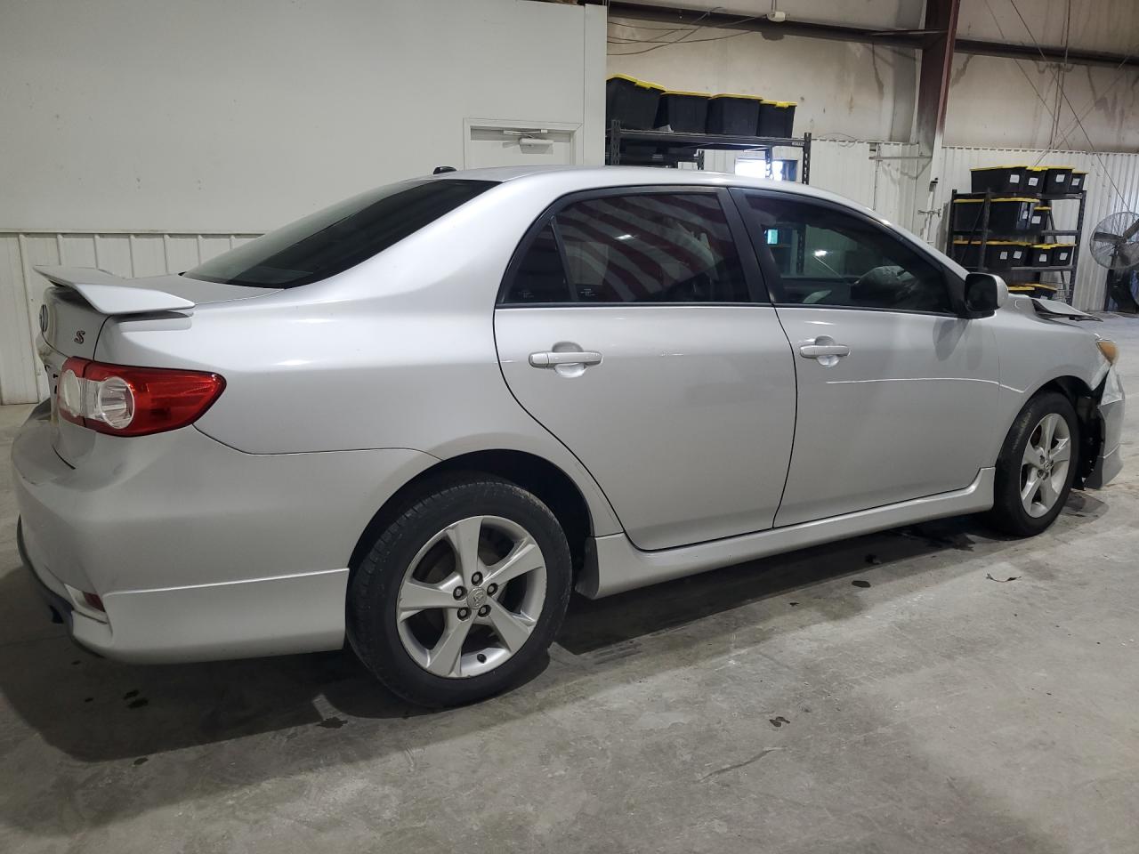 2011 Toyota Corolla S Silver vin: 2T1BU4EE3BC623825 Damage: Right Front Tire, Worn, Replacement Required