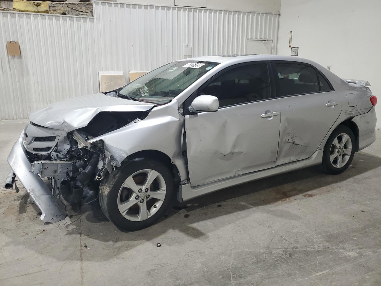 2011 Toyota Corolla S Silver vin: 2T1BU4EE3BC623825 Damage: Left Head Lamp, Missing, Replacement Required