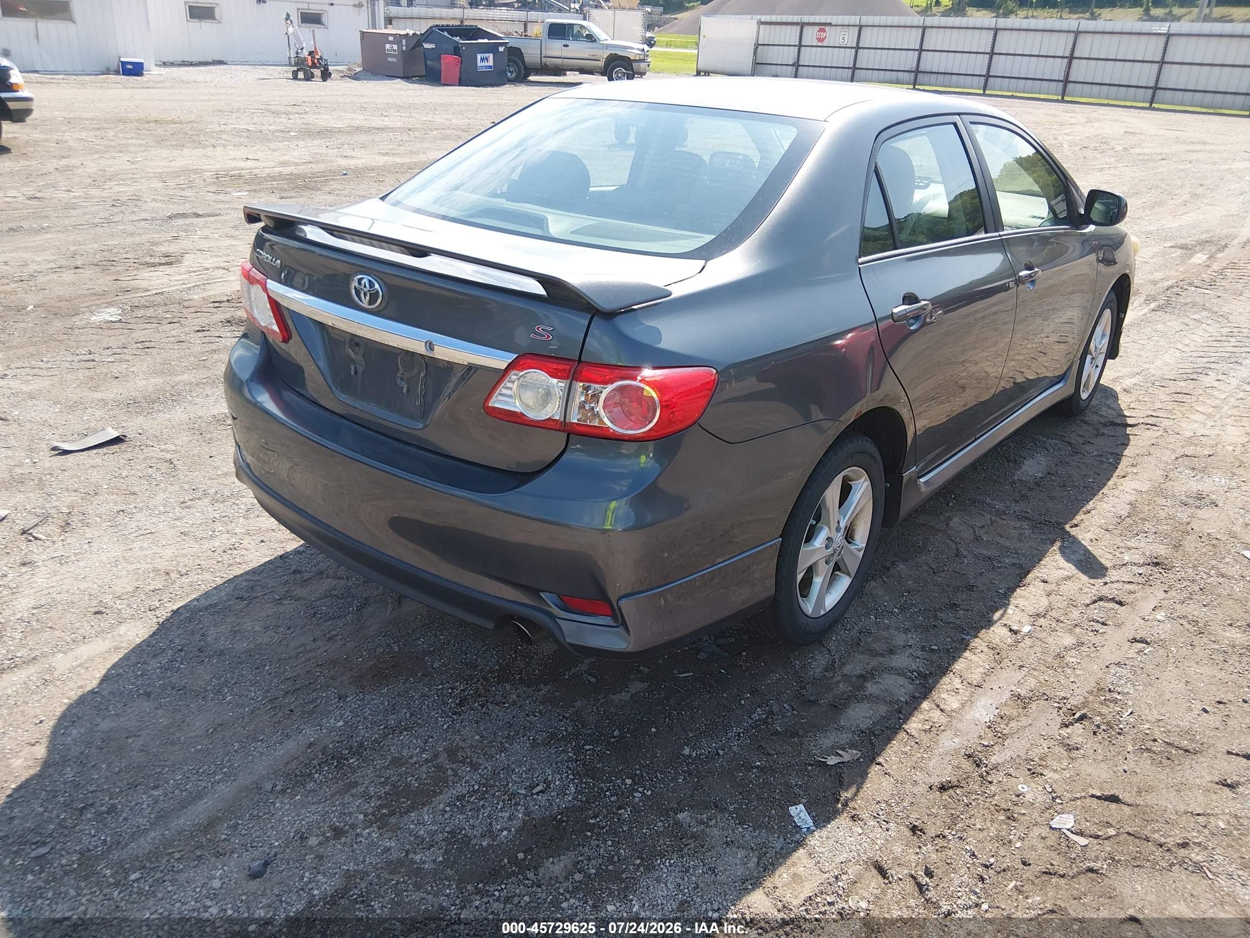 2011 Toyota Corolla S Gray vin: 2T1BU4EE3BC630564