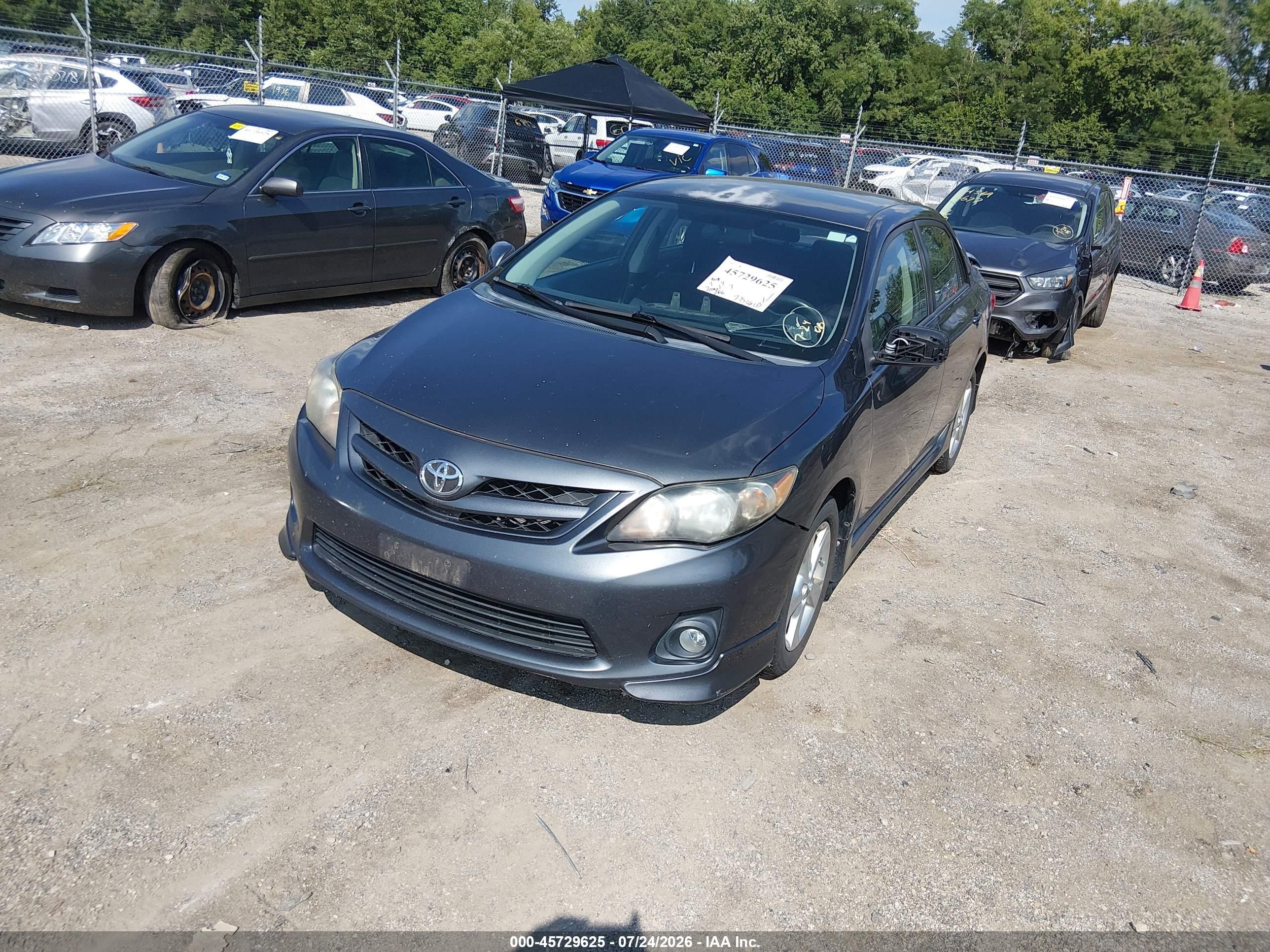 2011 Toyota Corolla S Gray vin: 2T1BU4EE3BC630564