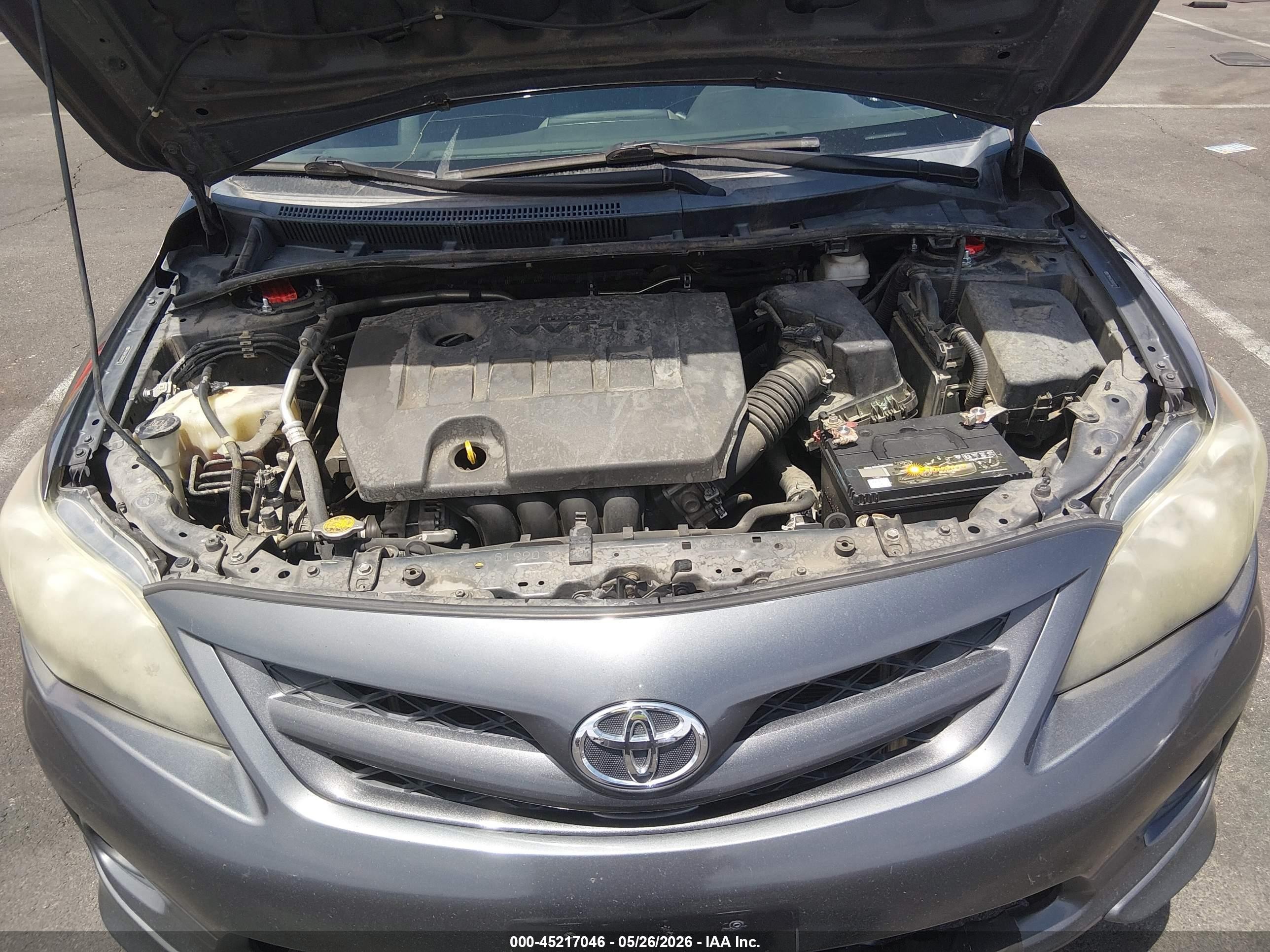 2011 Toyota Corolla S Серый vin: 2T1BU4EE3BC645727