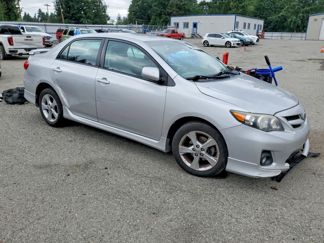 2011 Toyota Corolla S Silver vin: 2T1BU4EE3BC646229
