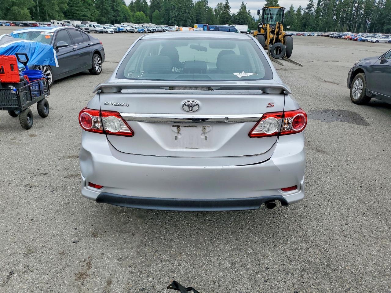 2011 Toyota Corolla S Silver vin: 2T1BU4EE3BC646229