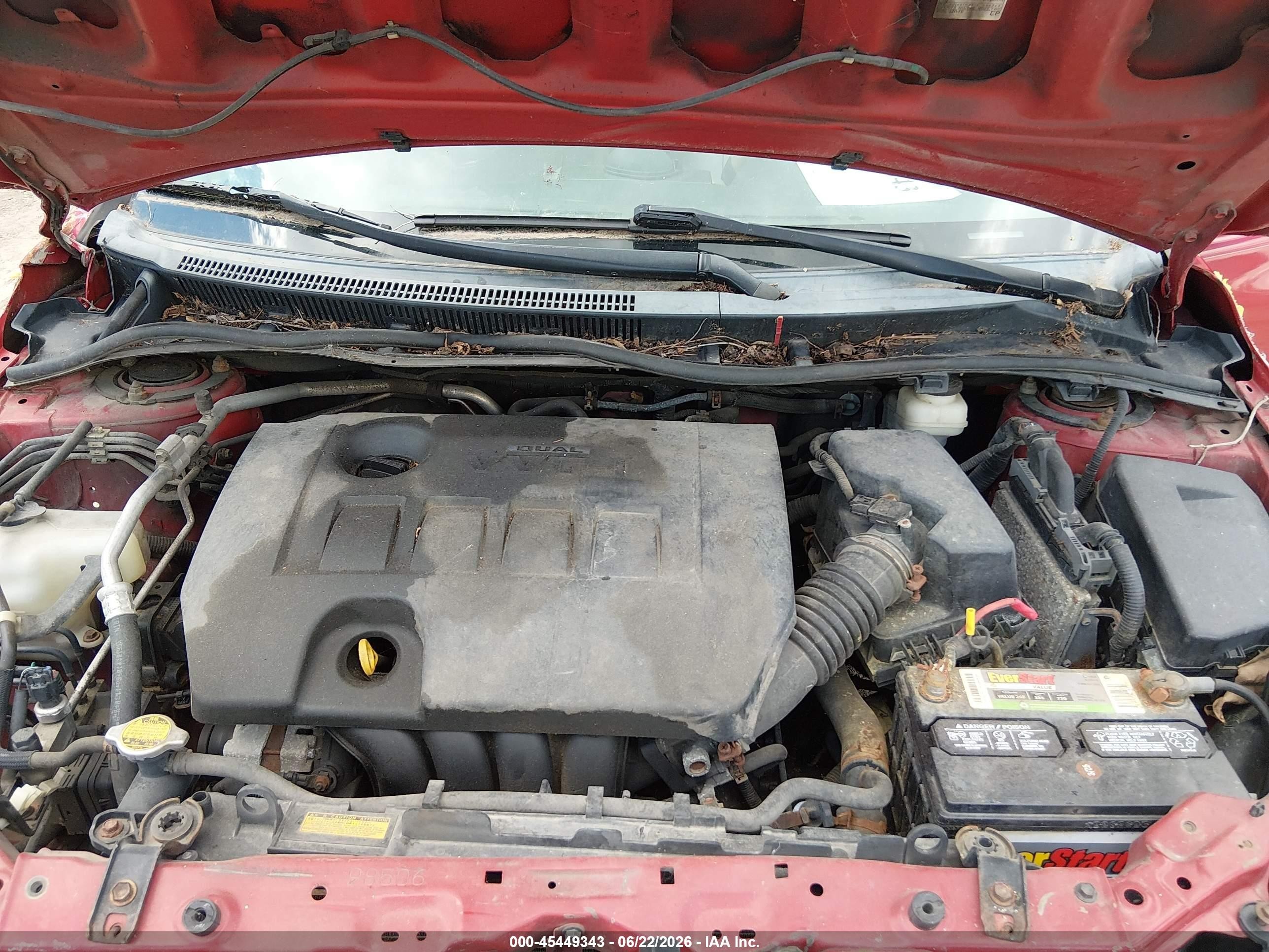 2011 Toyota Corolla Le Maroon vin: 2T1BU4EE3BC661992