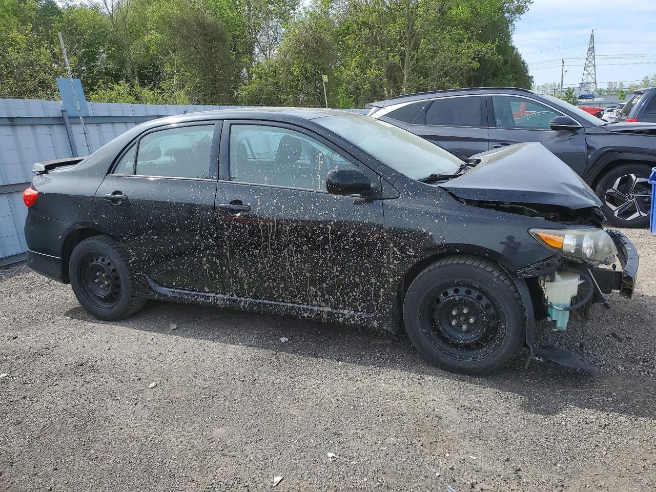2011 Toyota Corolla Base Black vin: 2T1BU4EE3BC686083