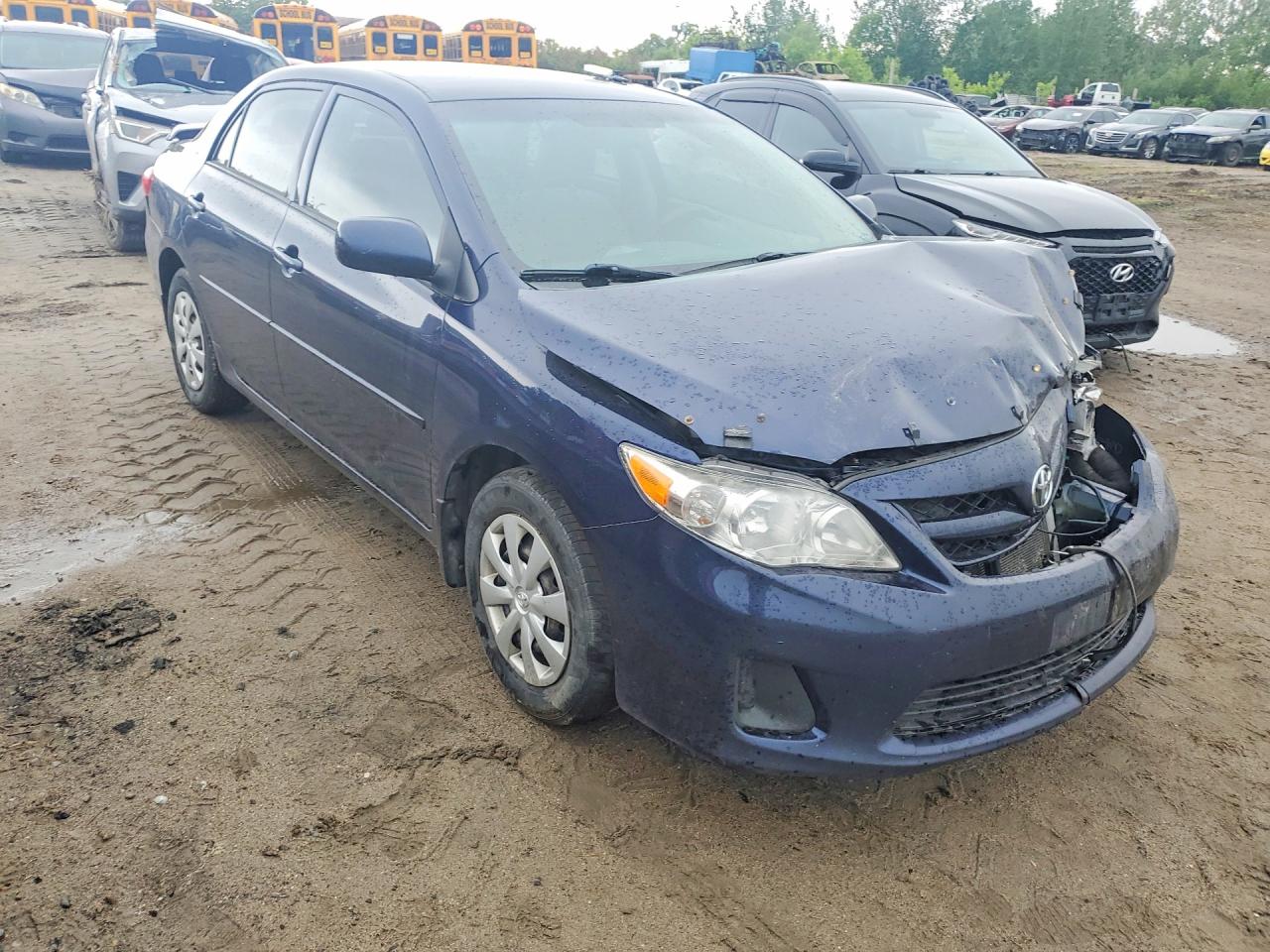 2011 Toyota Corolla Base Blue vin: 2T1BU4EE3BC693888