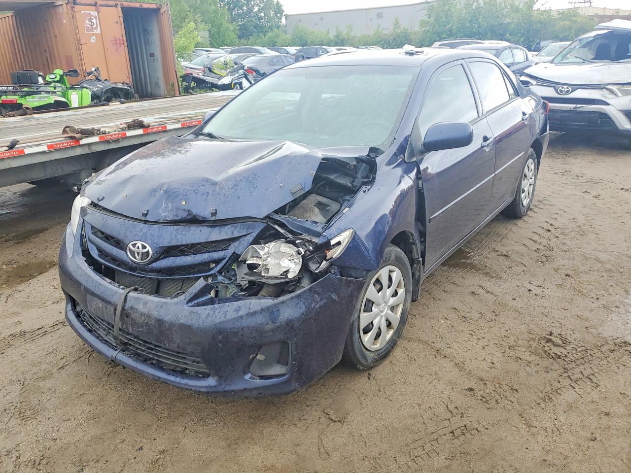 2011 Toyota Corolla Base Blue vin: 2T1BU4EE3BC693888