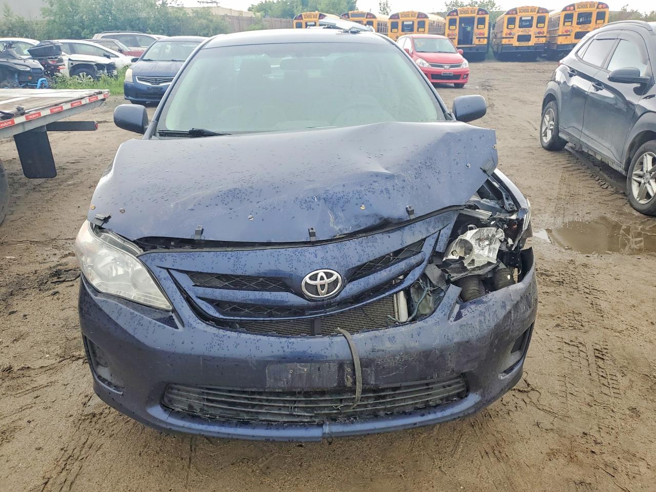 2011 Toyota Corolla Base Blue vin: 2T1BU4EE3BC693888