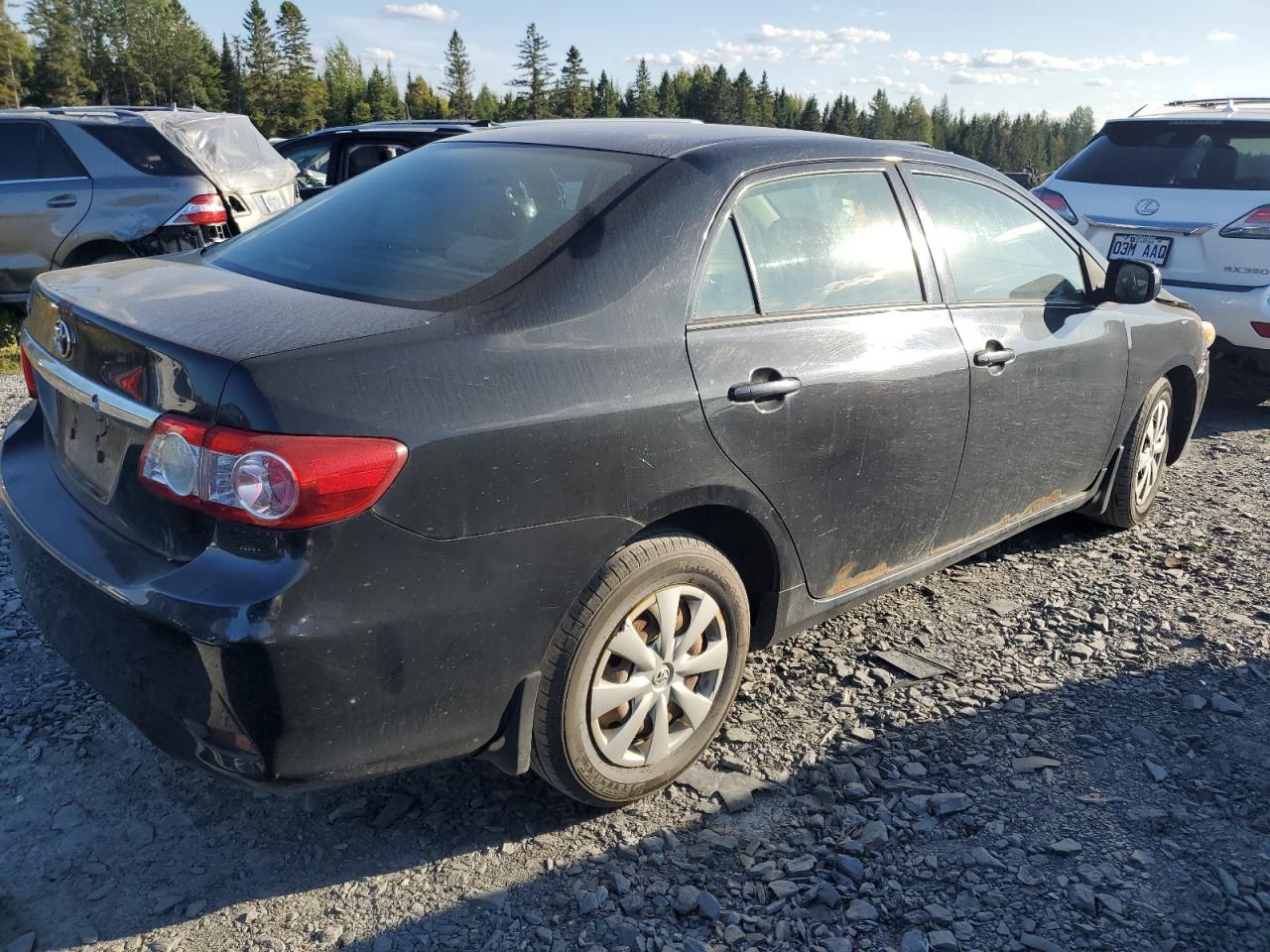 2011 Toyota Corolla Black vin: 2T1BU4EE3BC698055