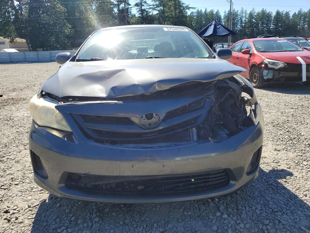 2011 Toyota Corolla Le Gray vin: 2T1BU4EE3BC698671