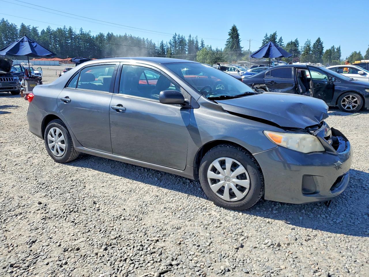 2011 Toyota Corolla Le Gray vin: 2T1BU4EE3BC698671
