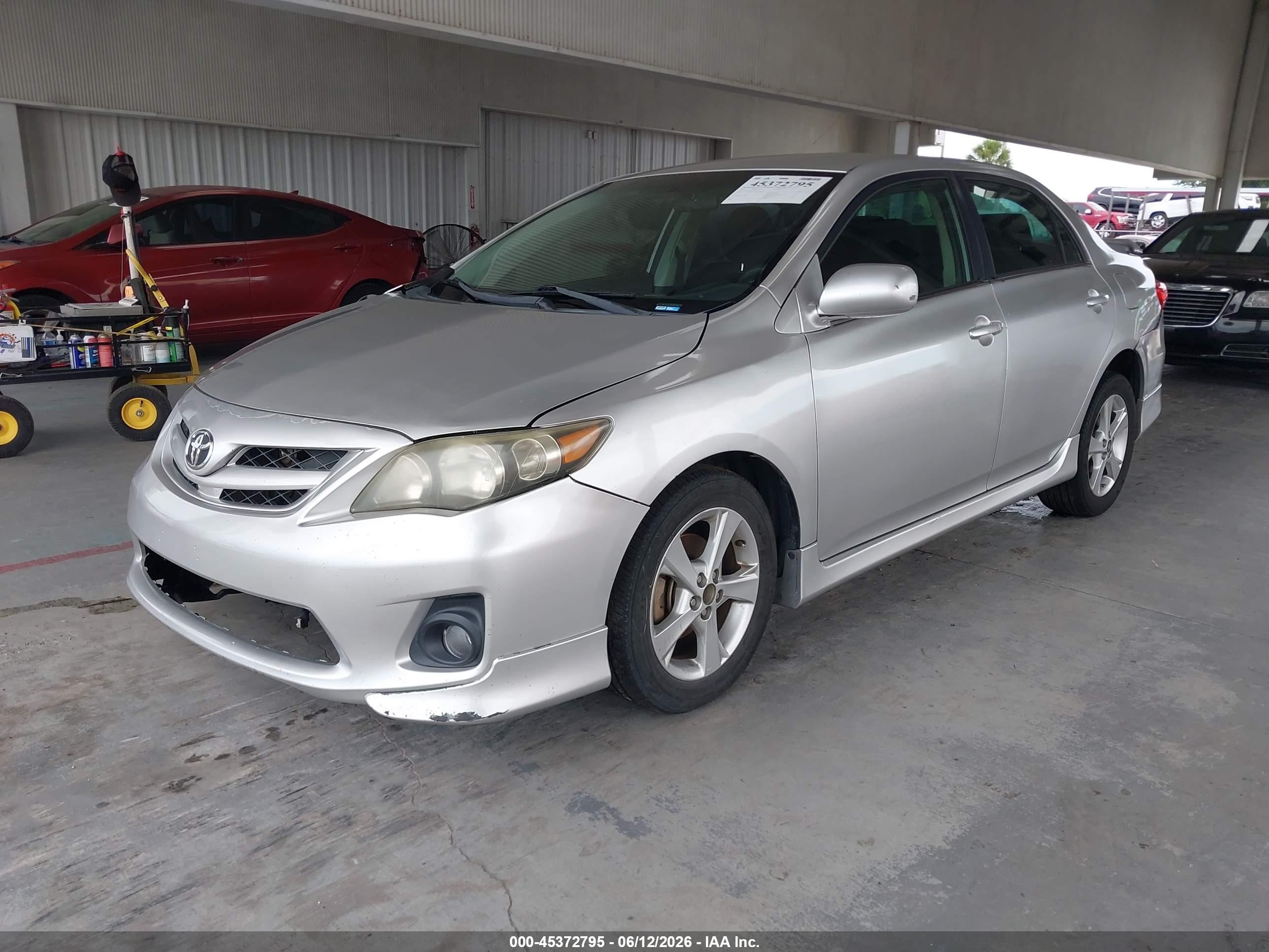2011 Toyota Corolla S Silver vin: 2T1BU4EE3BC704971