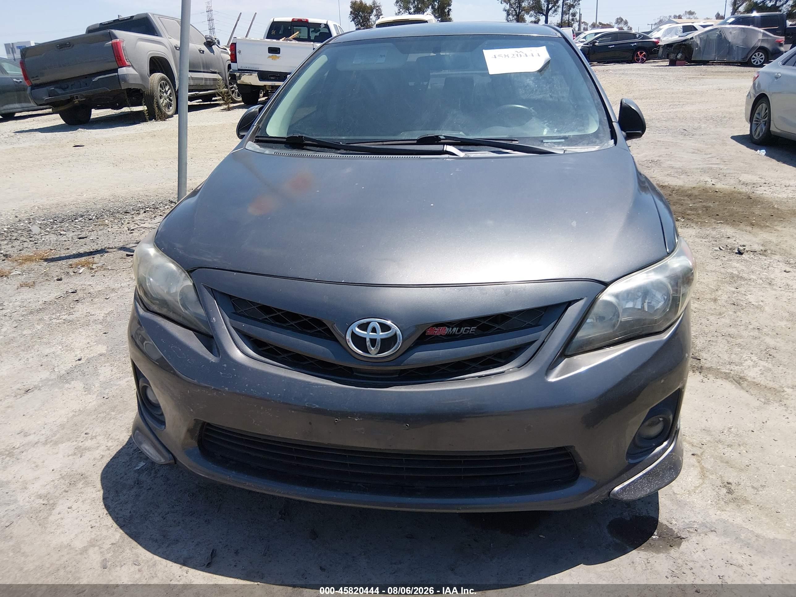 2011 Toyota Corolla S Gray vin: 2T1BU4EE3BC718806