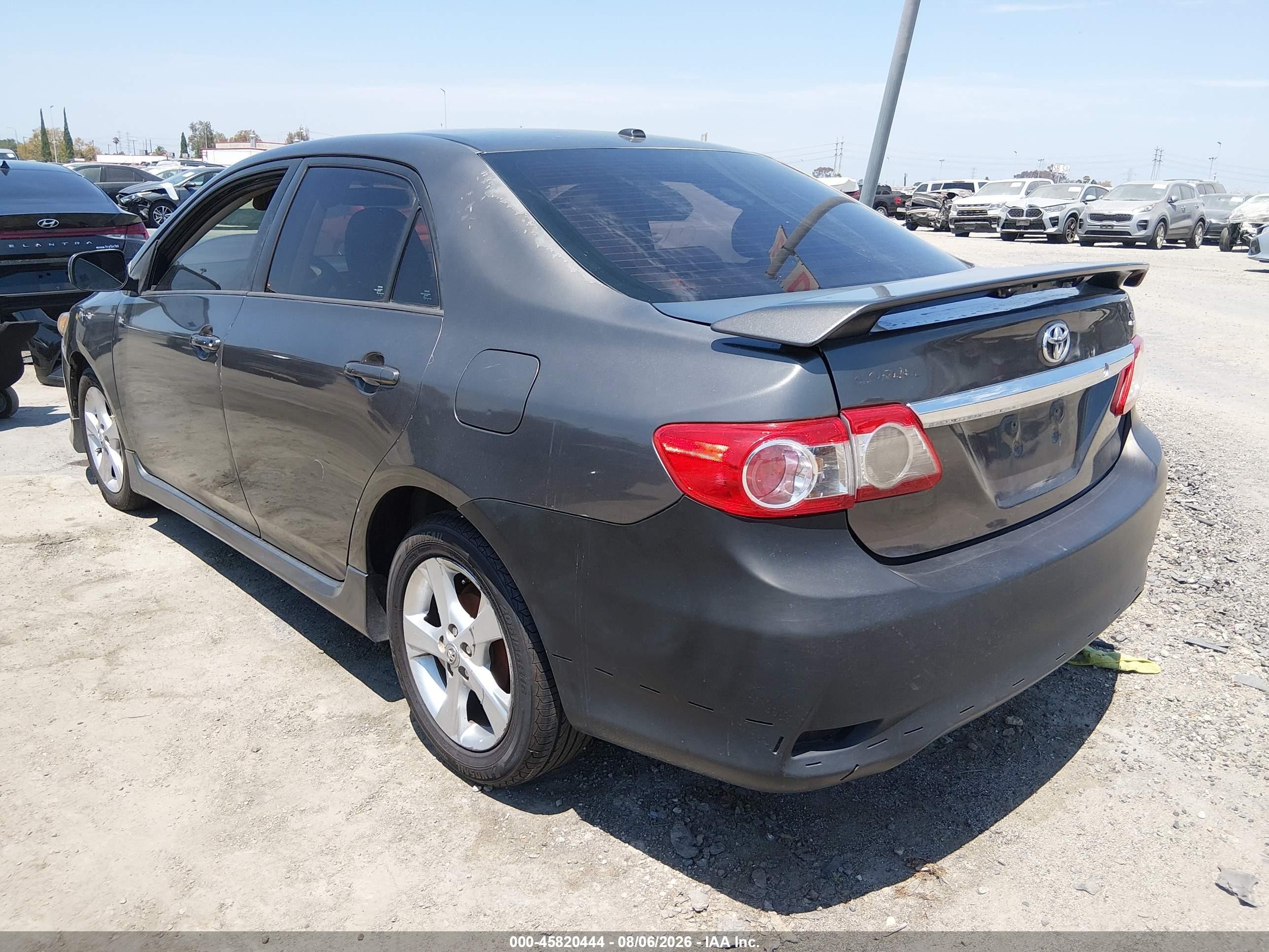 2011 Toyota Corolla S Gray vin: 2T1BU4EE3BC718806