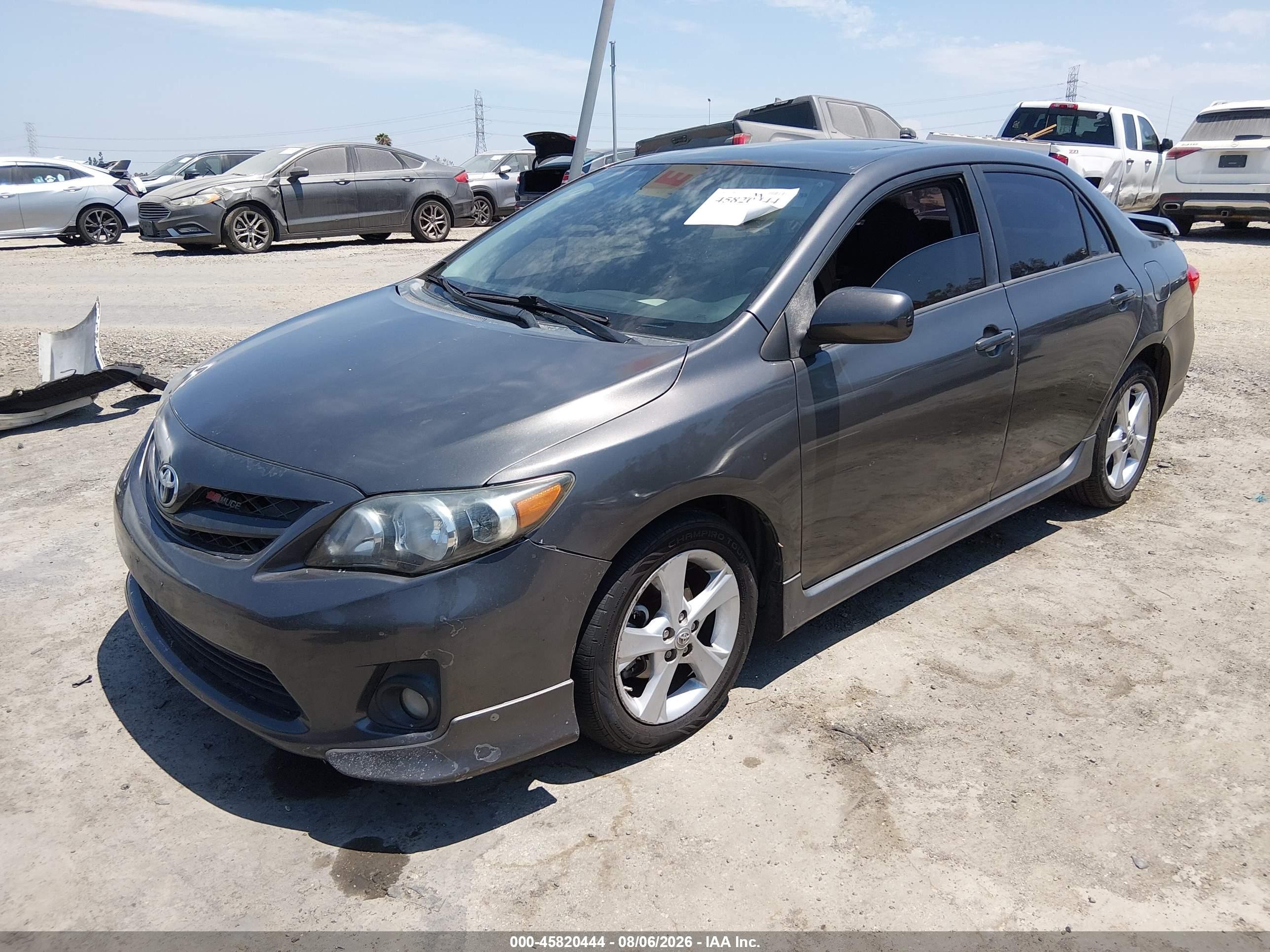 2011 Toyota Corolla S Gray vin: 2T1BU4EE3BC718806